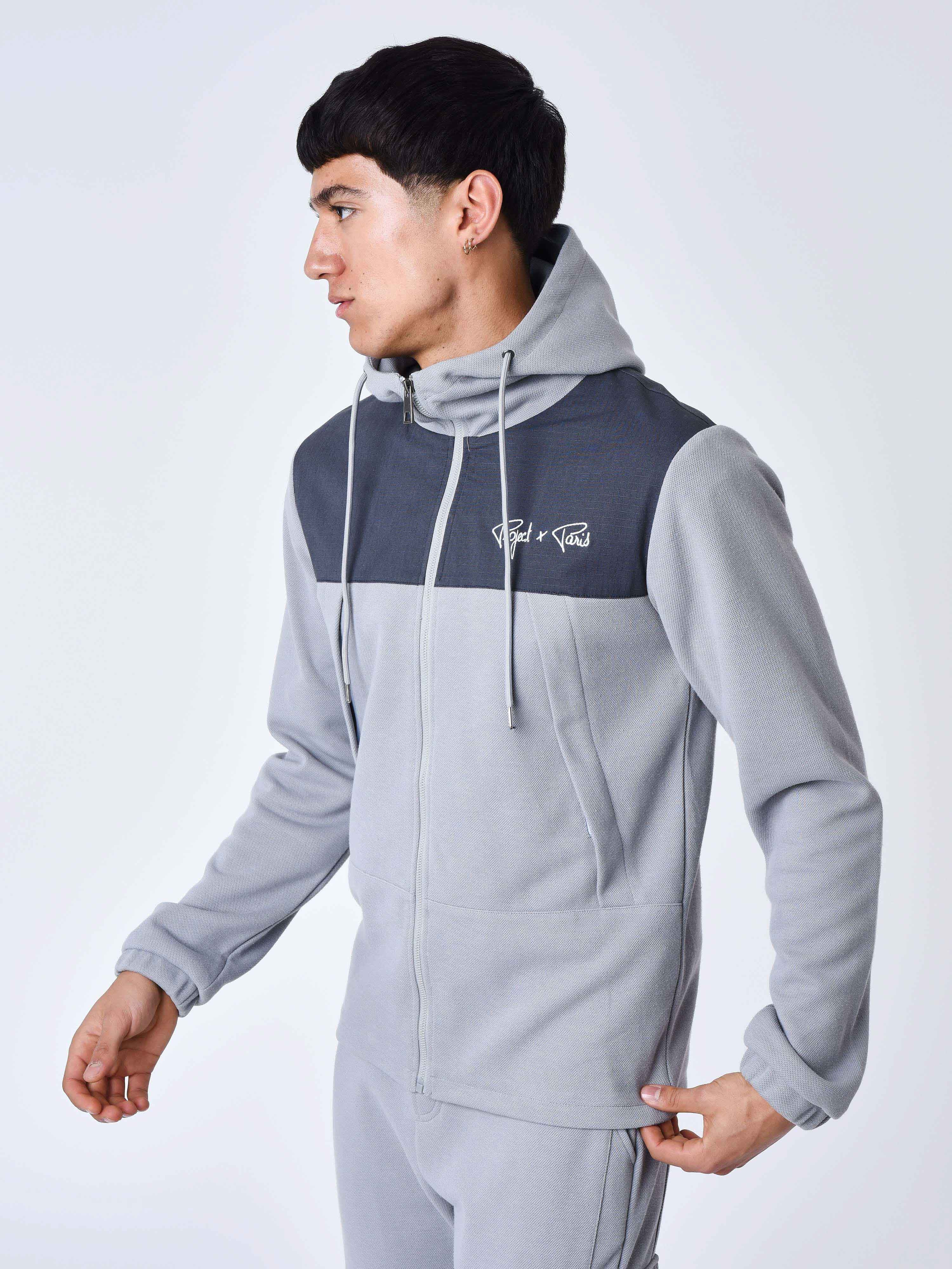 Bi-material jogging jacket-4