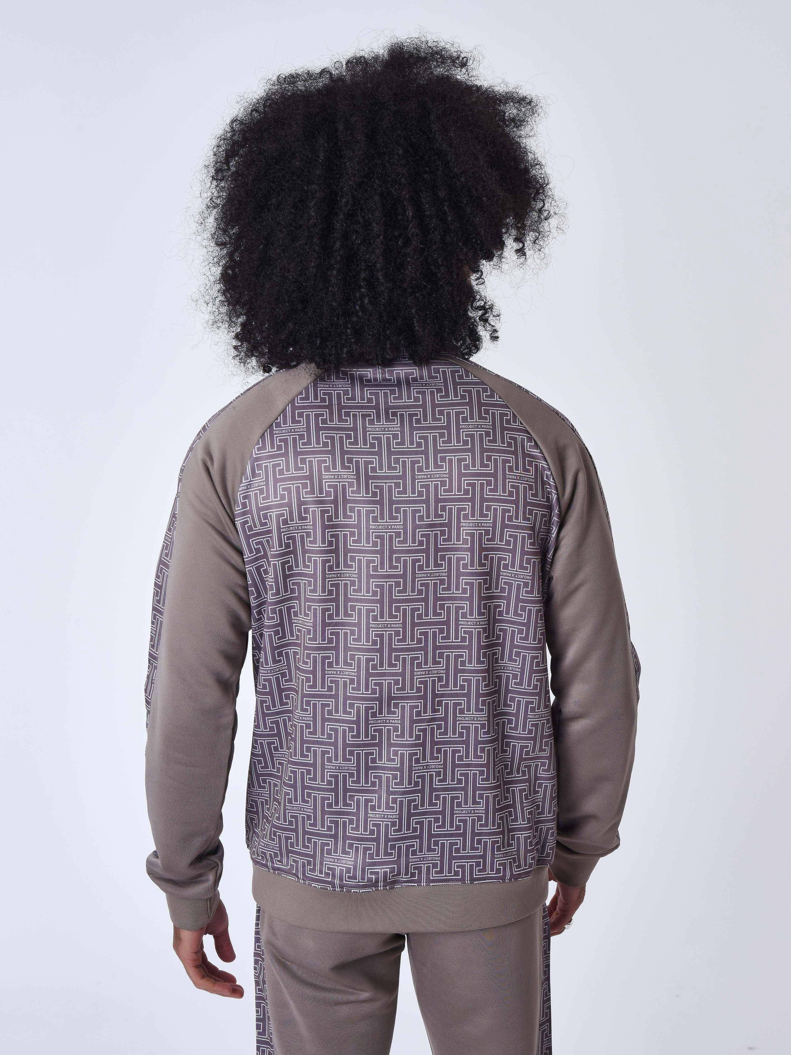 Jacke mit all-over Labyrinthmuster-2