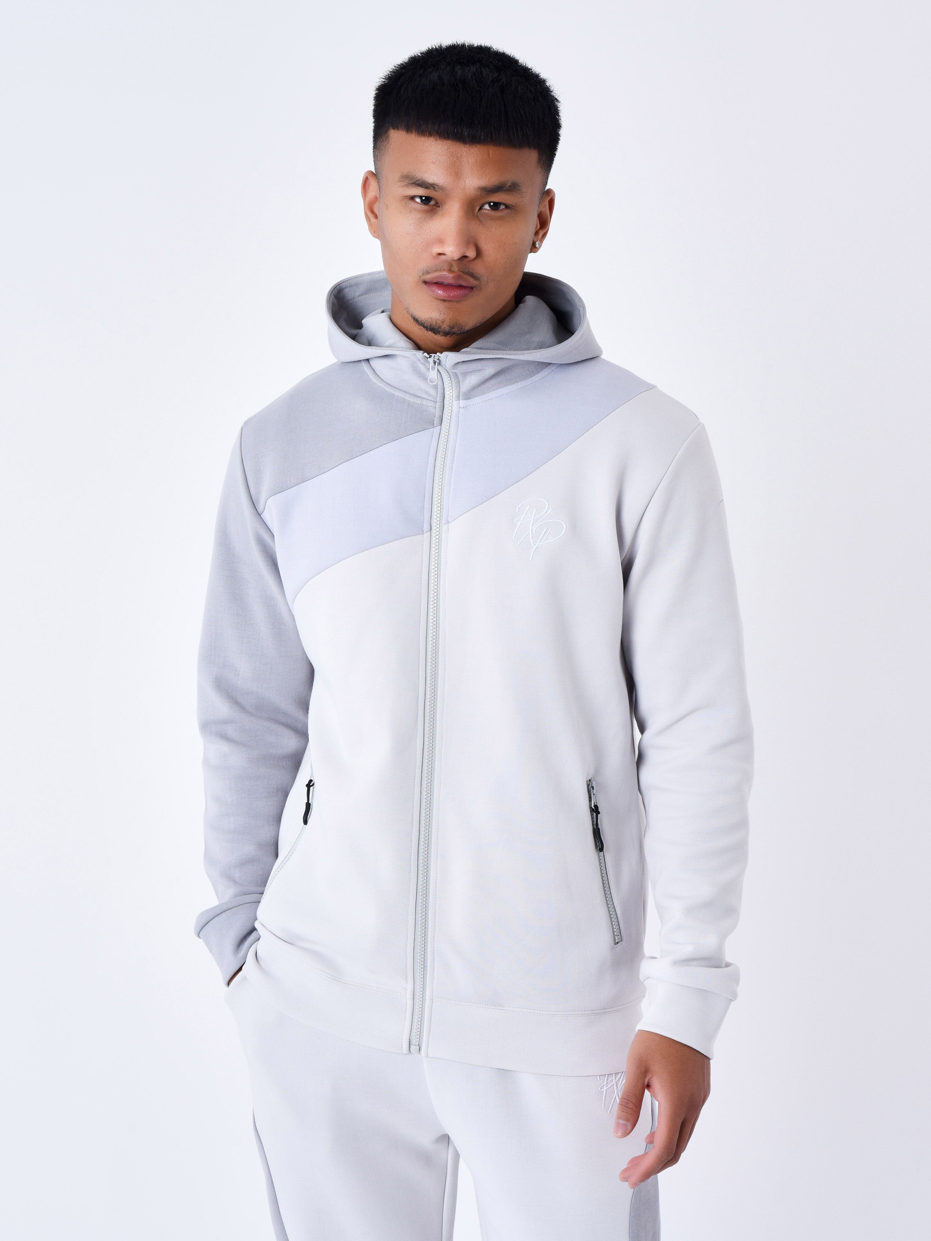 Sweat à Capuche zippé colorblock-1