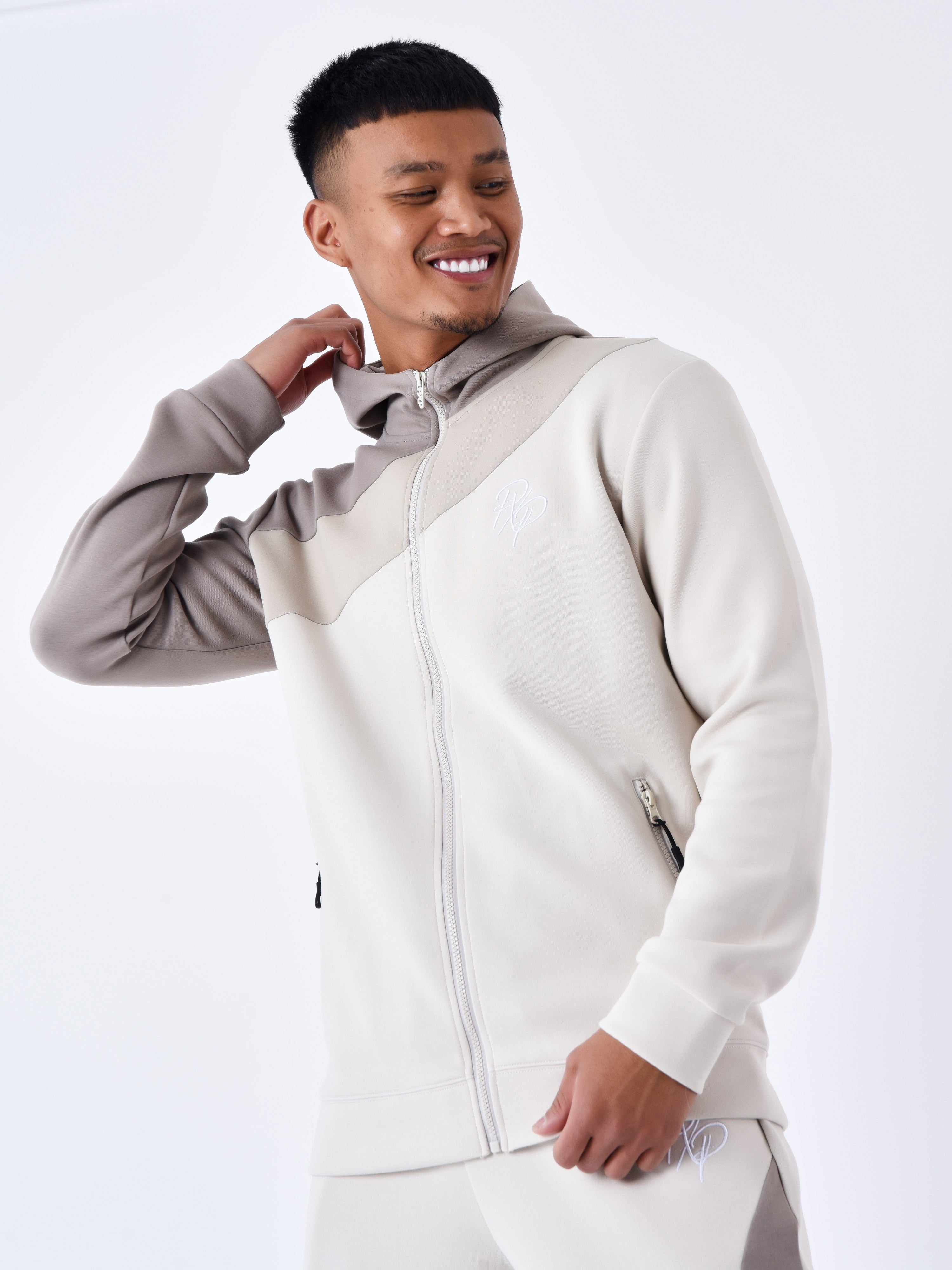 Sweat à Capuche zippé colorblock-4