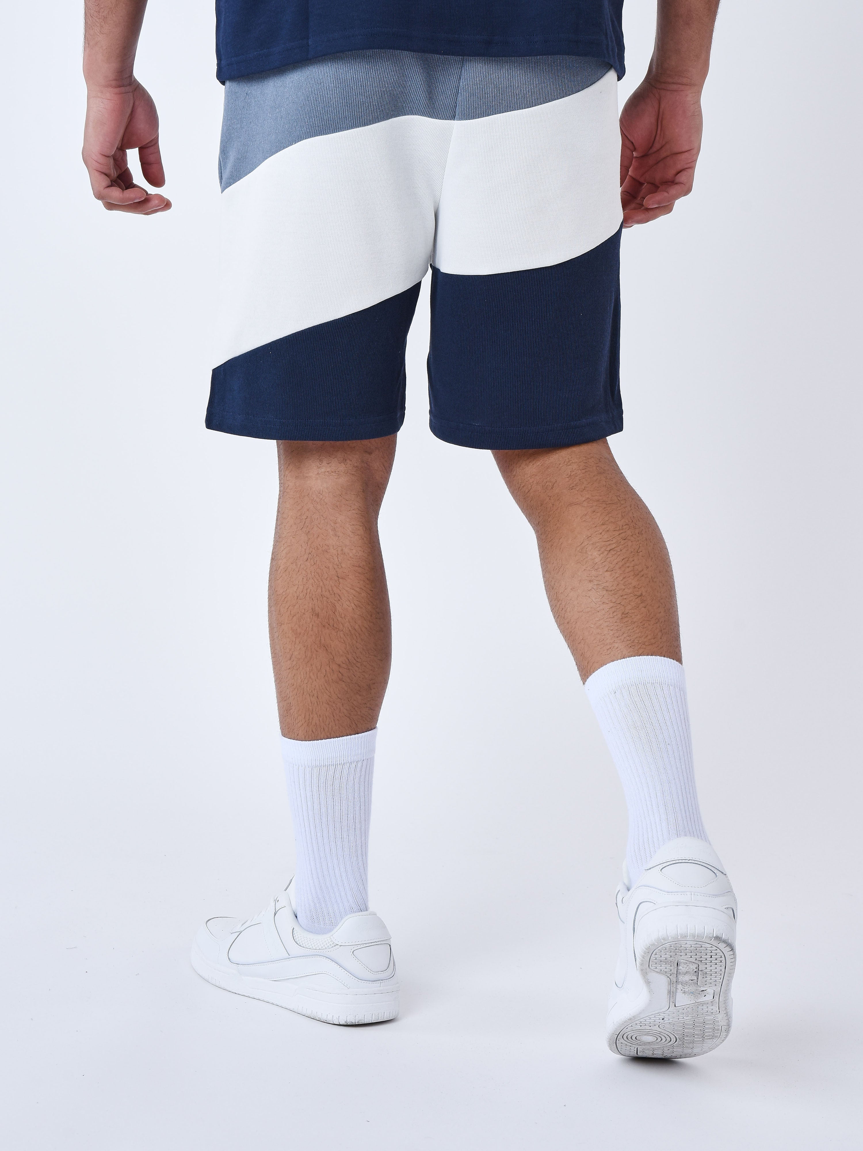 Tricolor Mesh Style Shorts-6