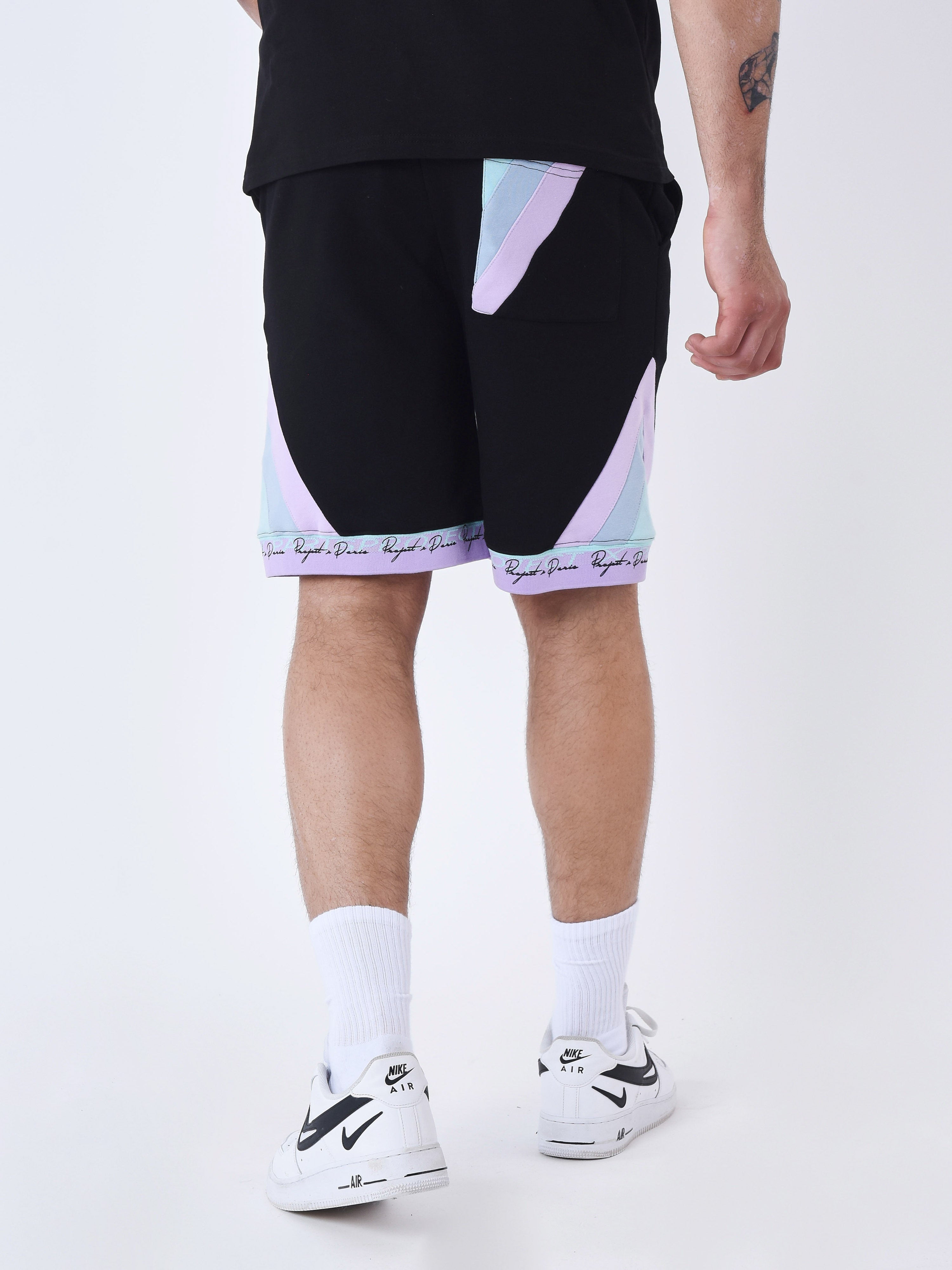 Color Block Shorts-4