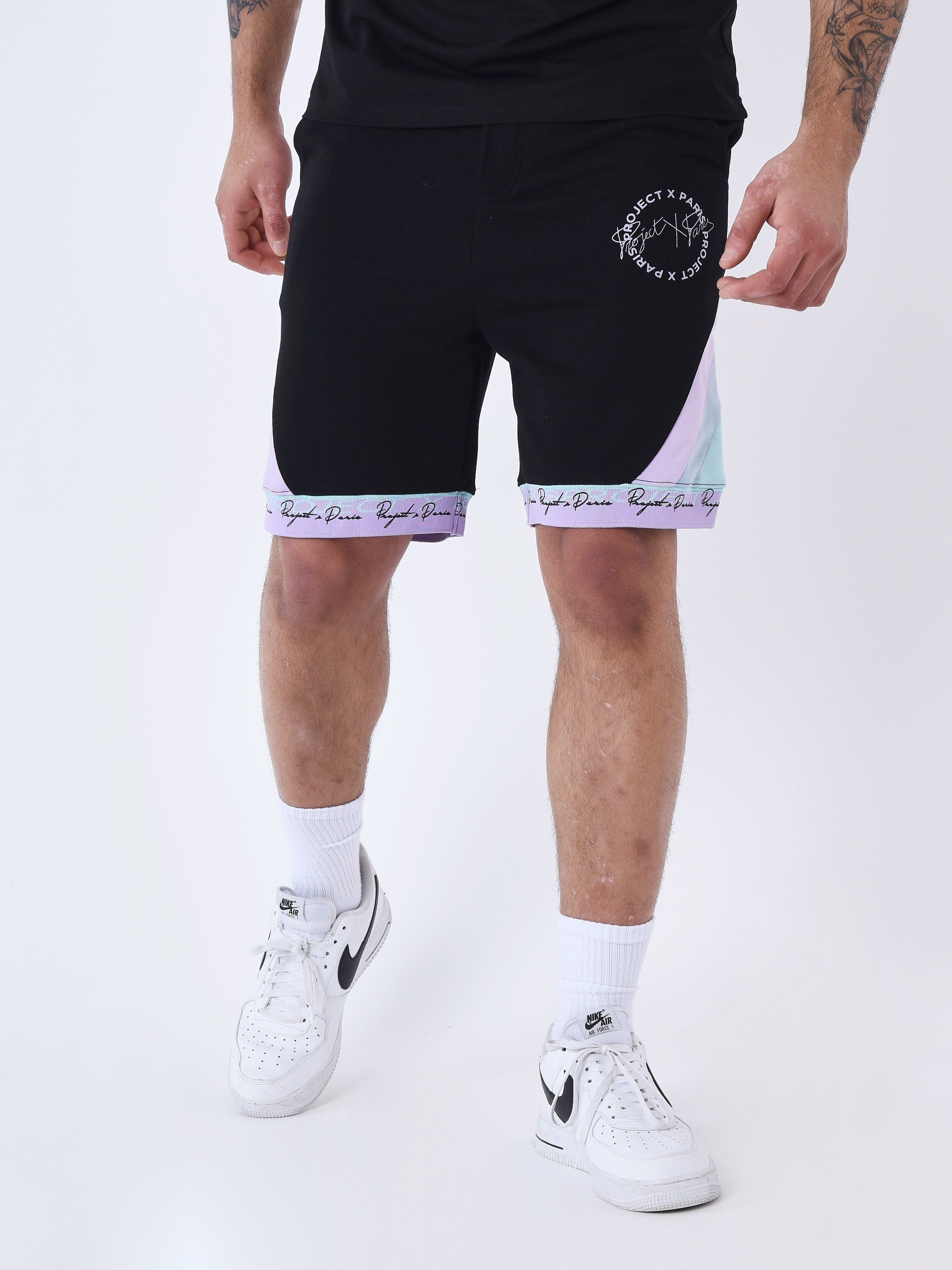 Color Block Shorts-2