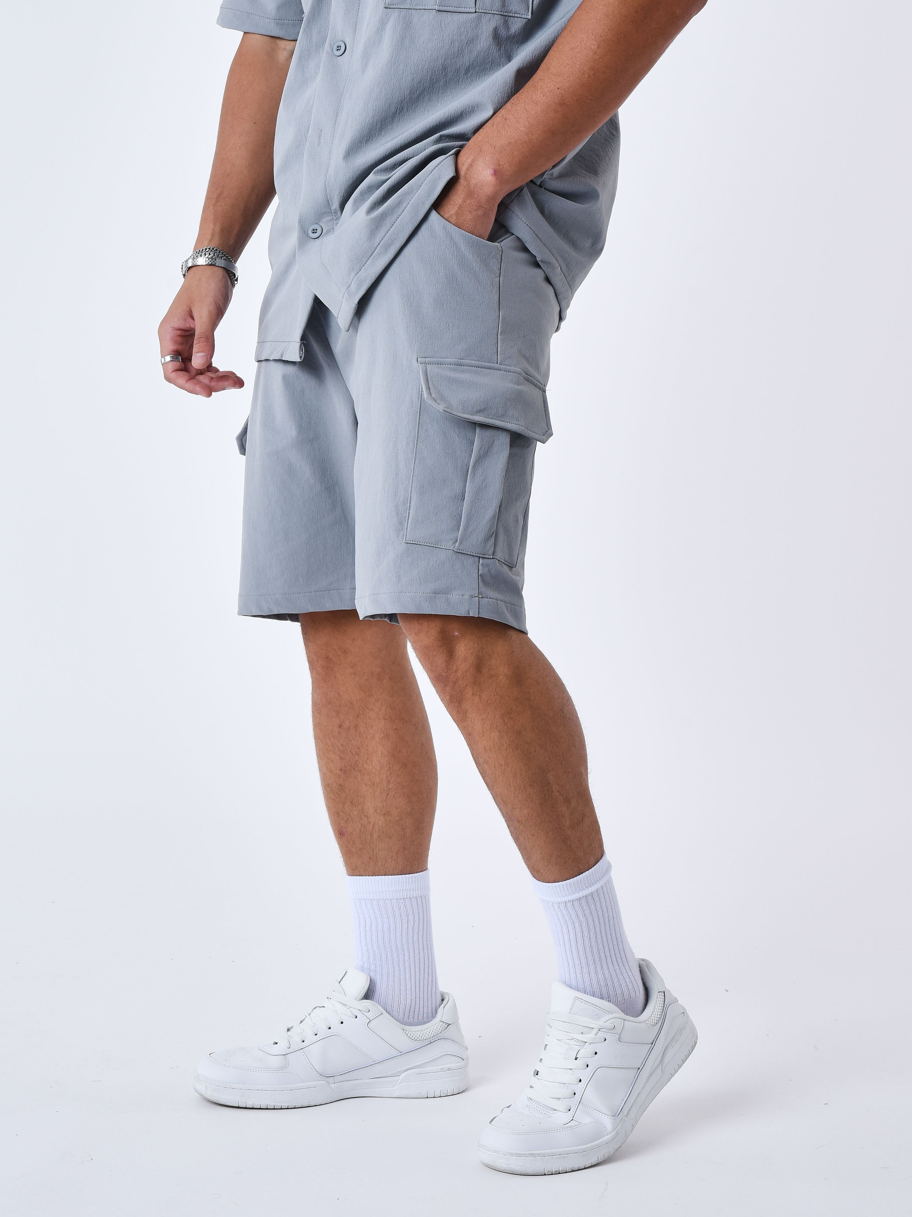 Short tinta unita strutturato-4