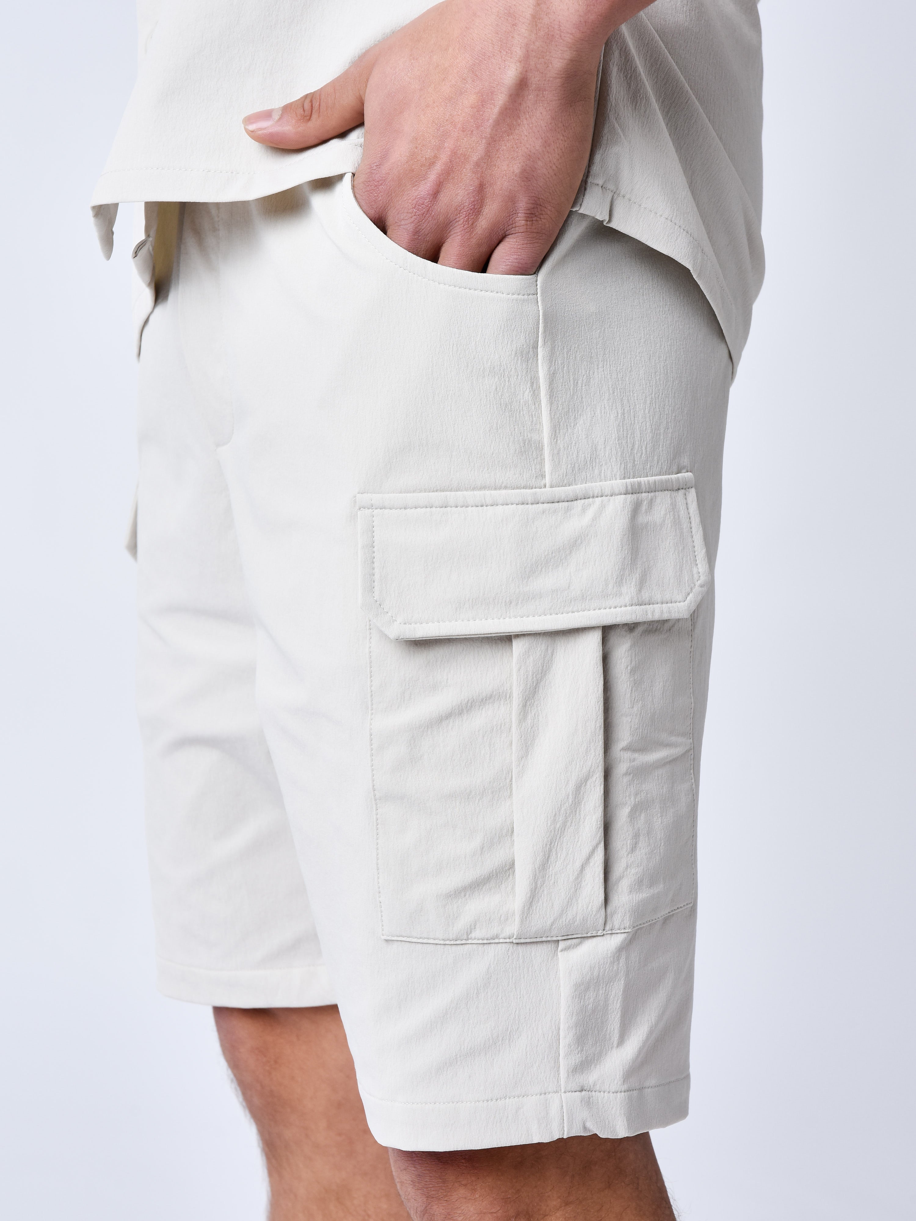 Short tinta unita strutturato-5