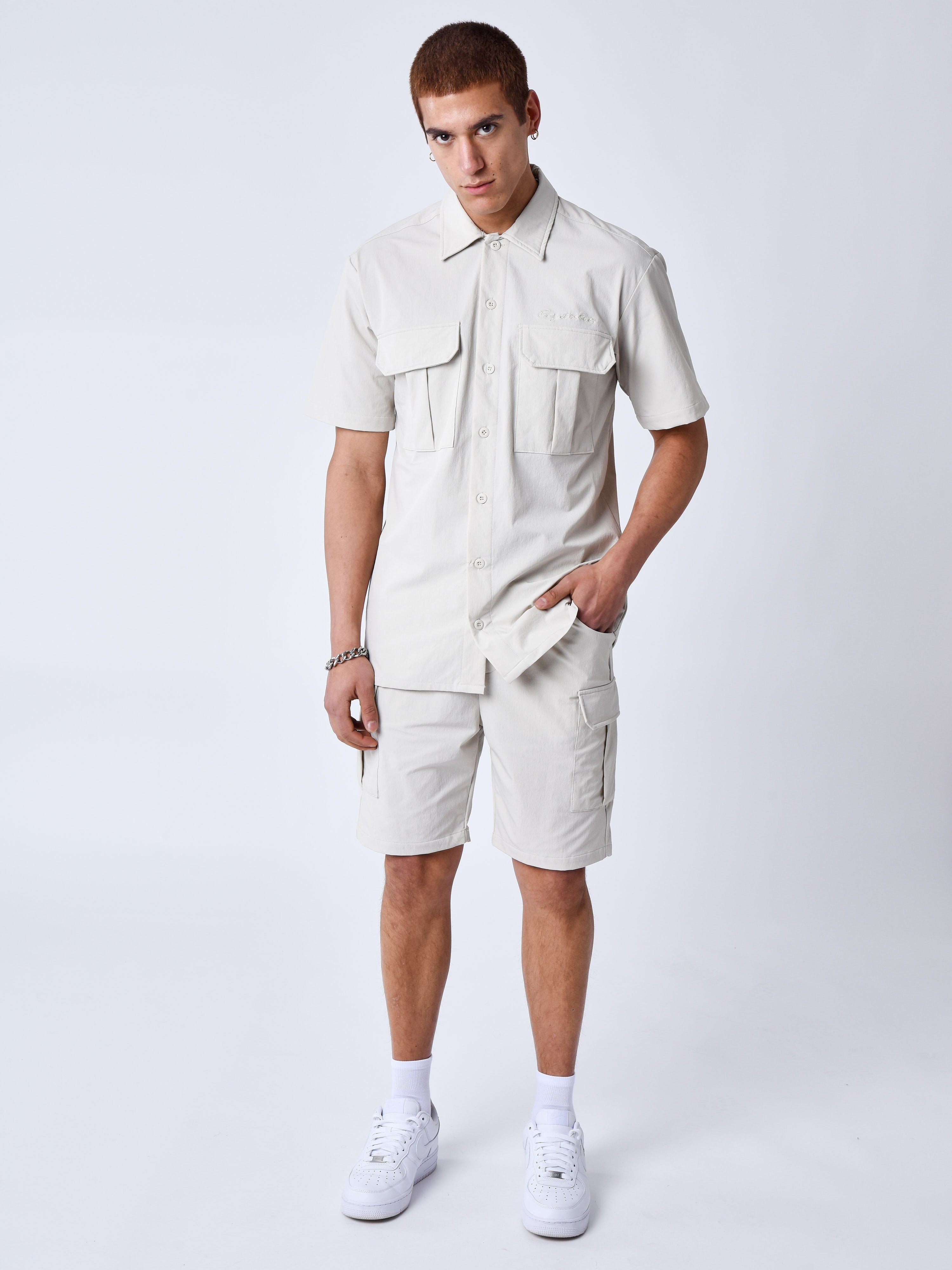 Short tinta unita strutturato-1