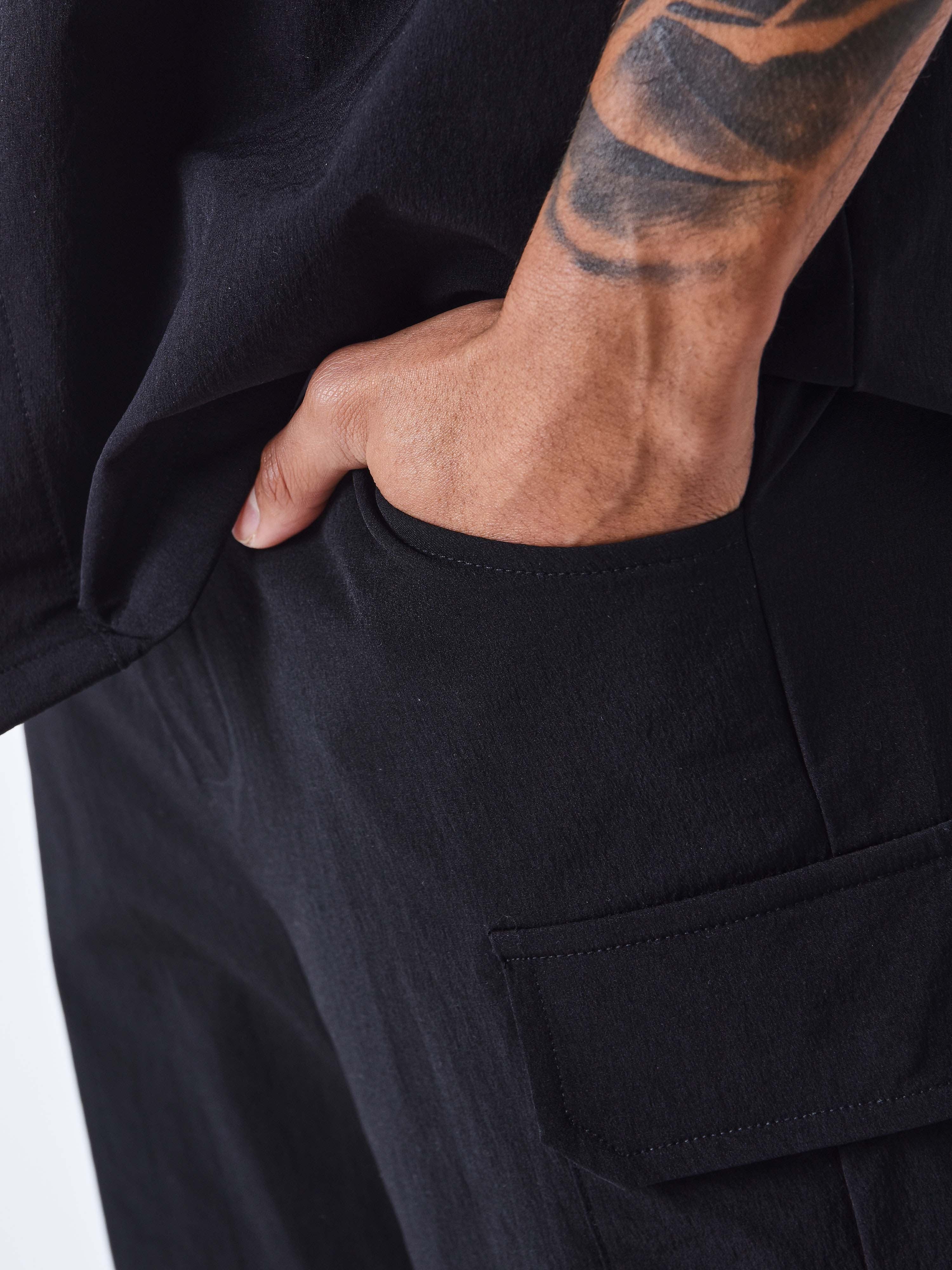 Short tinta unita strutturato-11