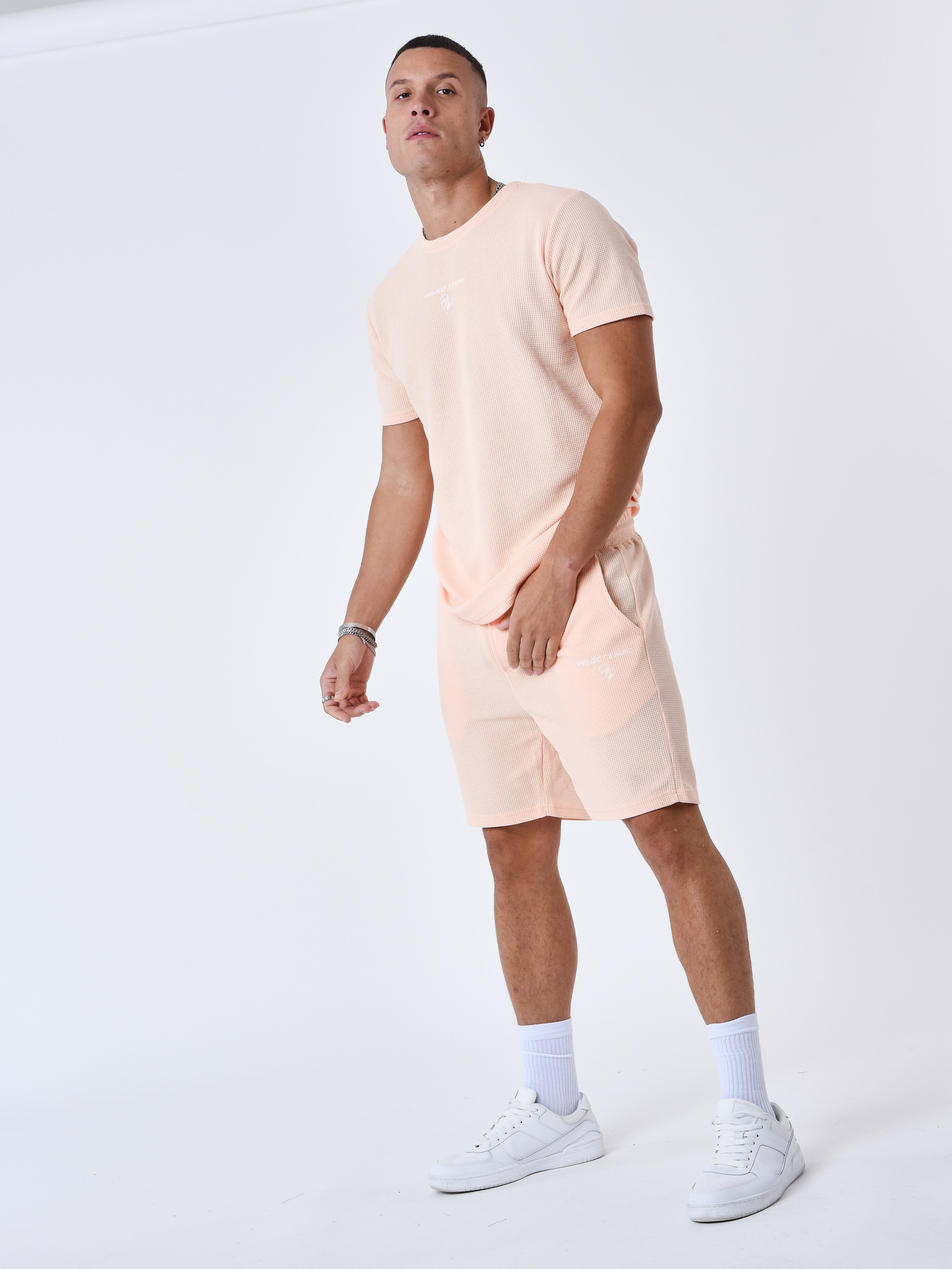 Short uni texturé-1