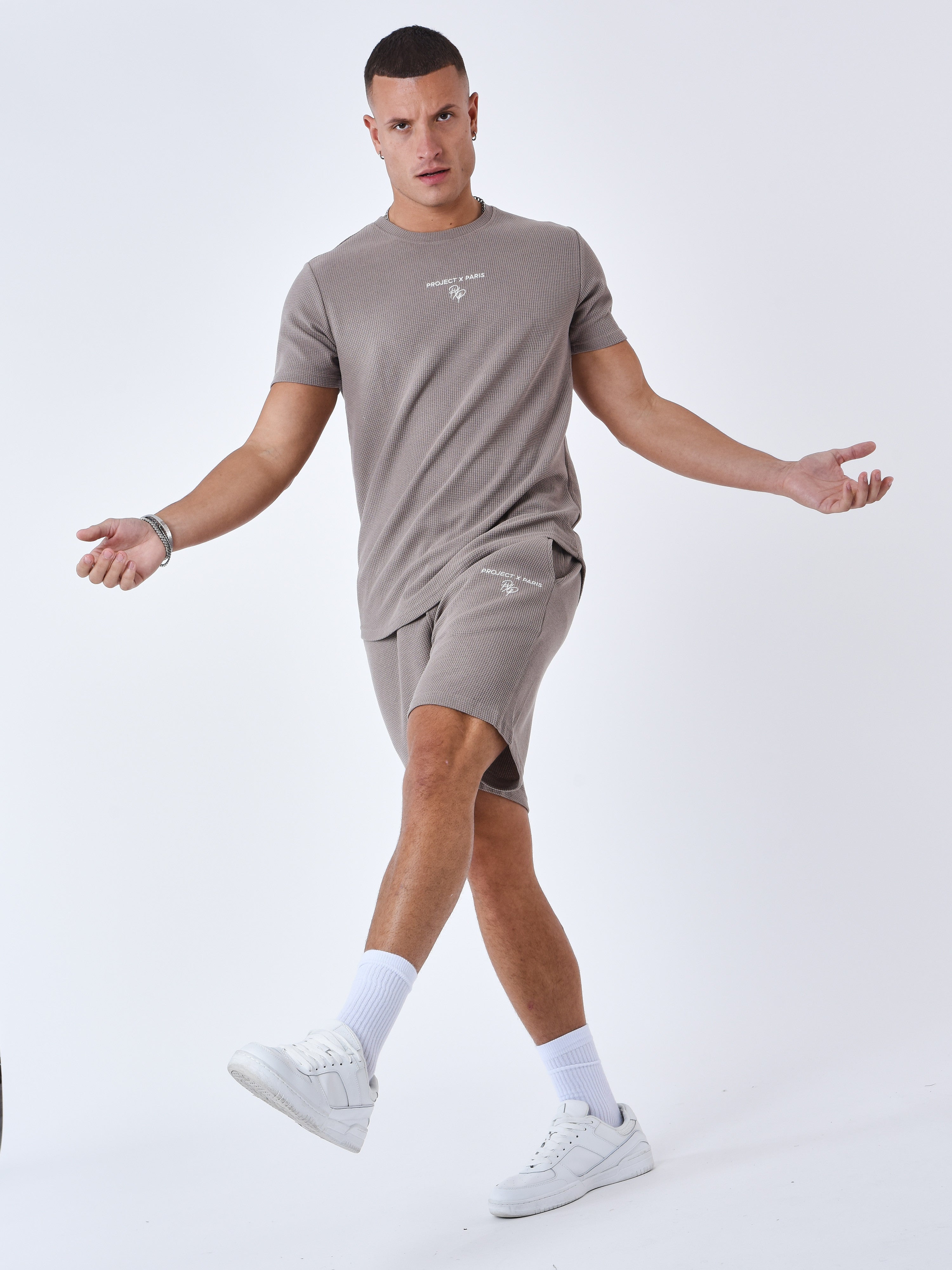 Short uni texturé-1