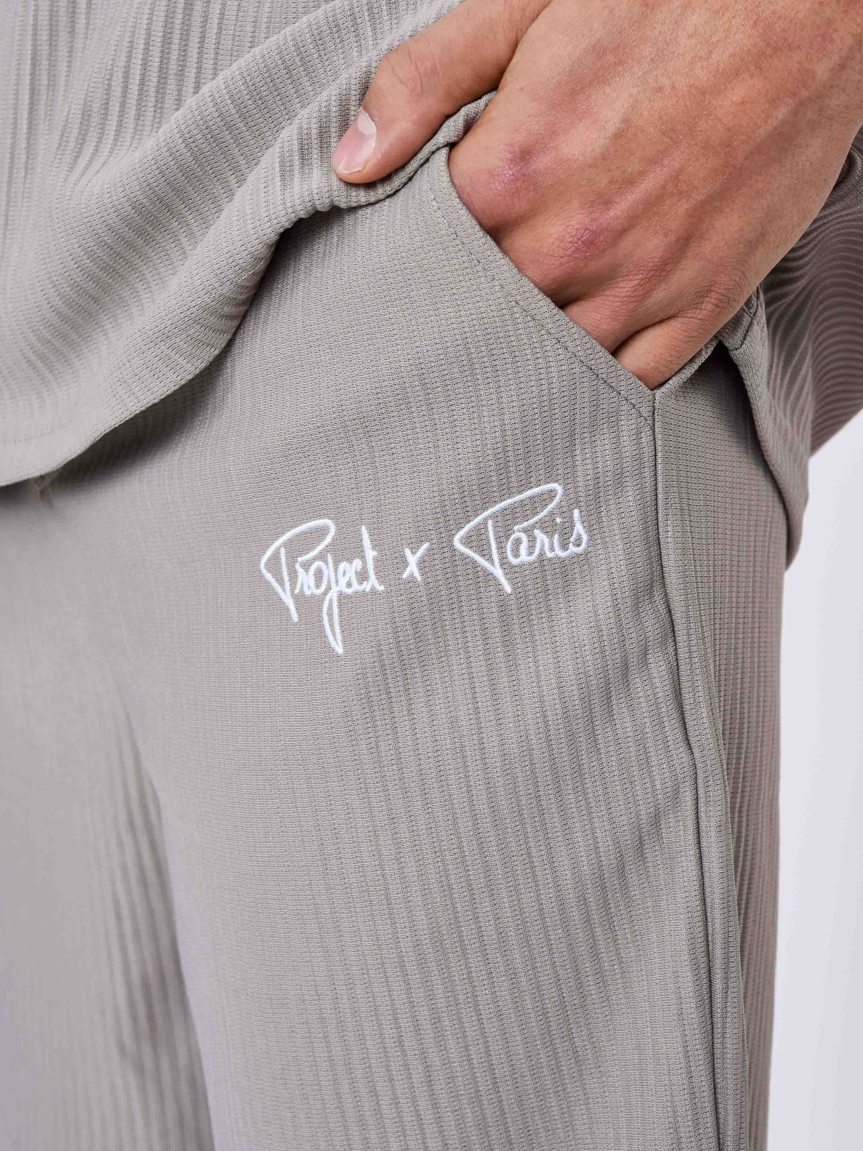 Textured plain shorts-6