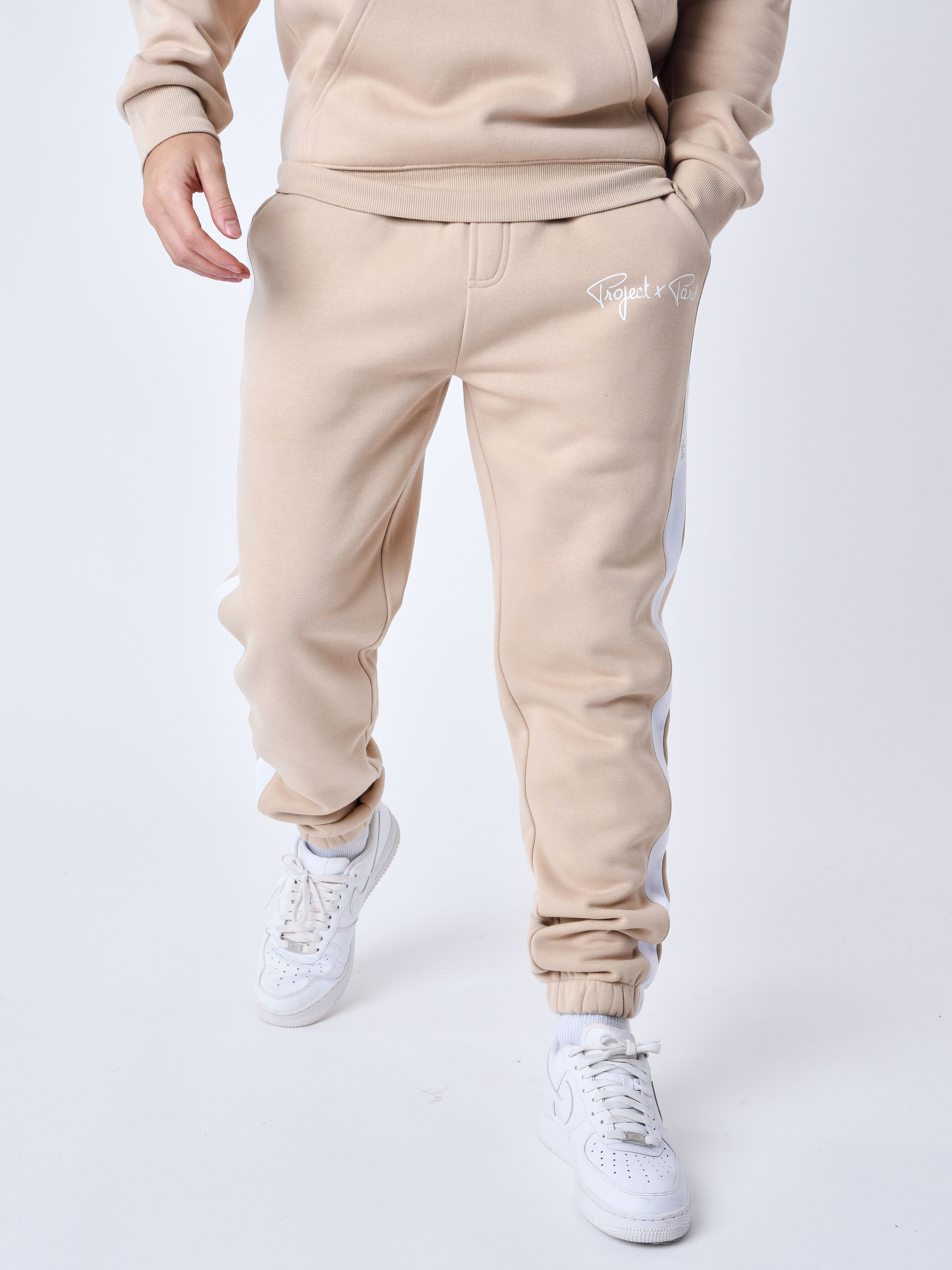 Bas de jogging Signature avec Bandes blanches-2