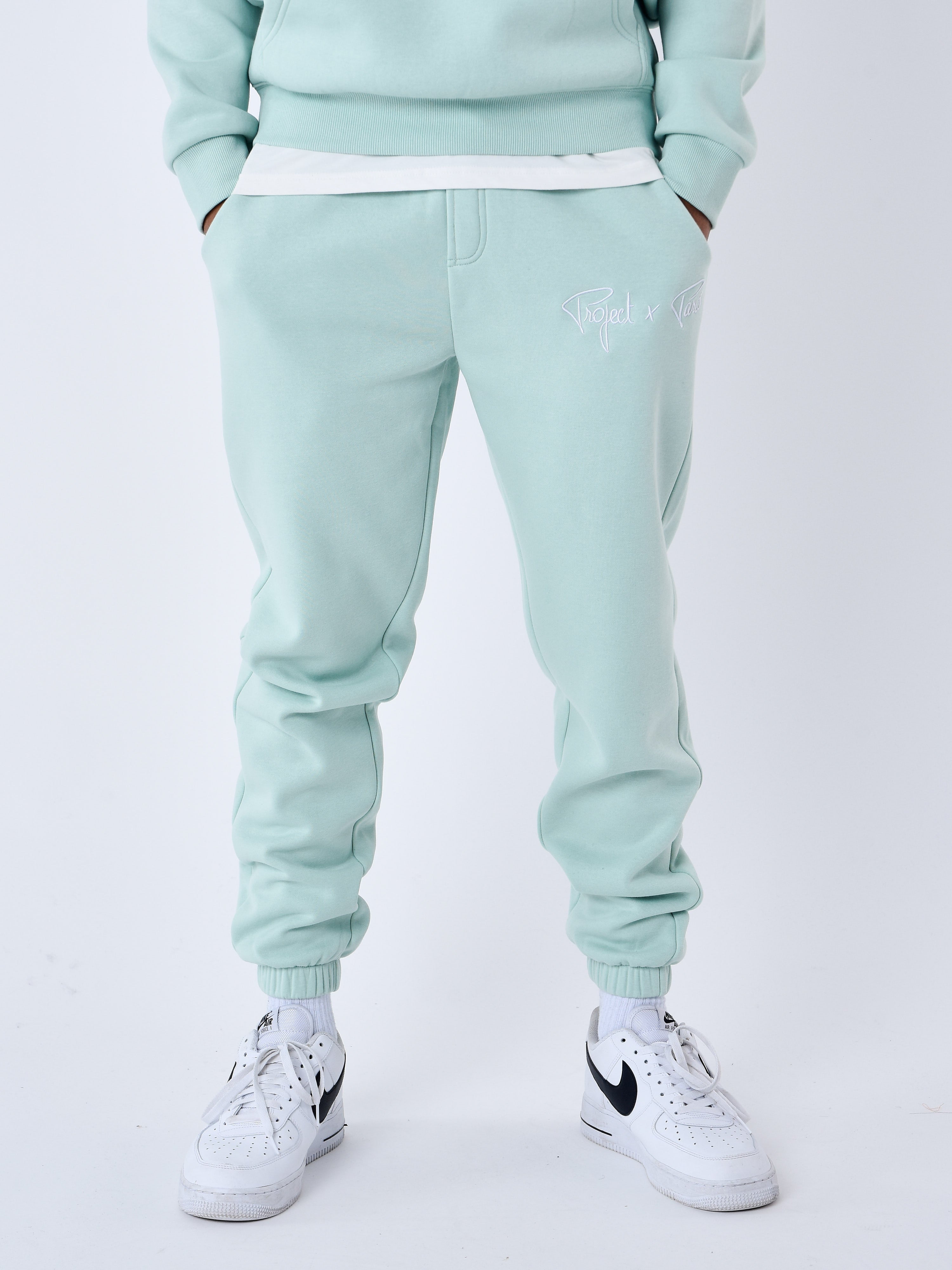 Joggingbroek Met elastische gebreide logoband-20