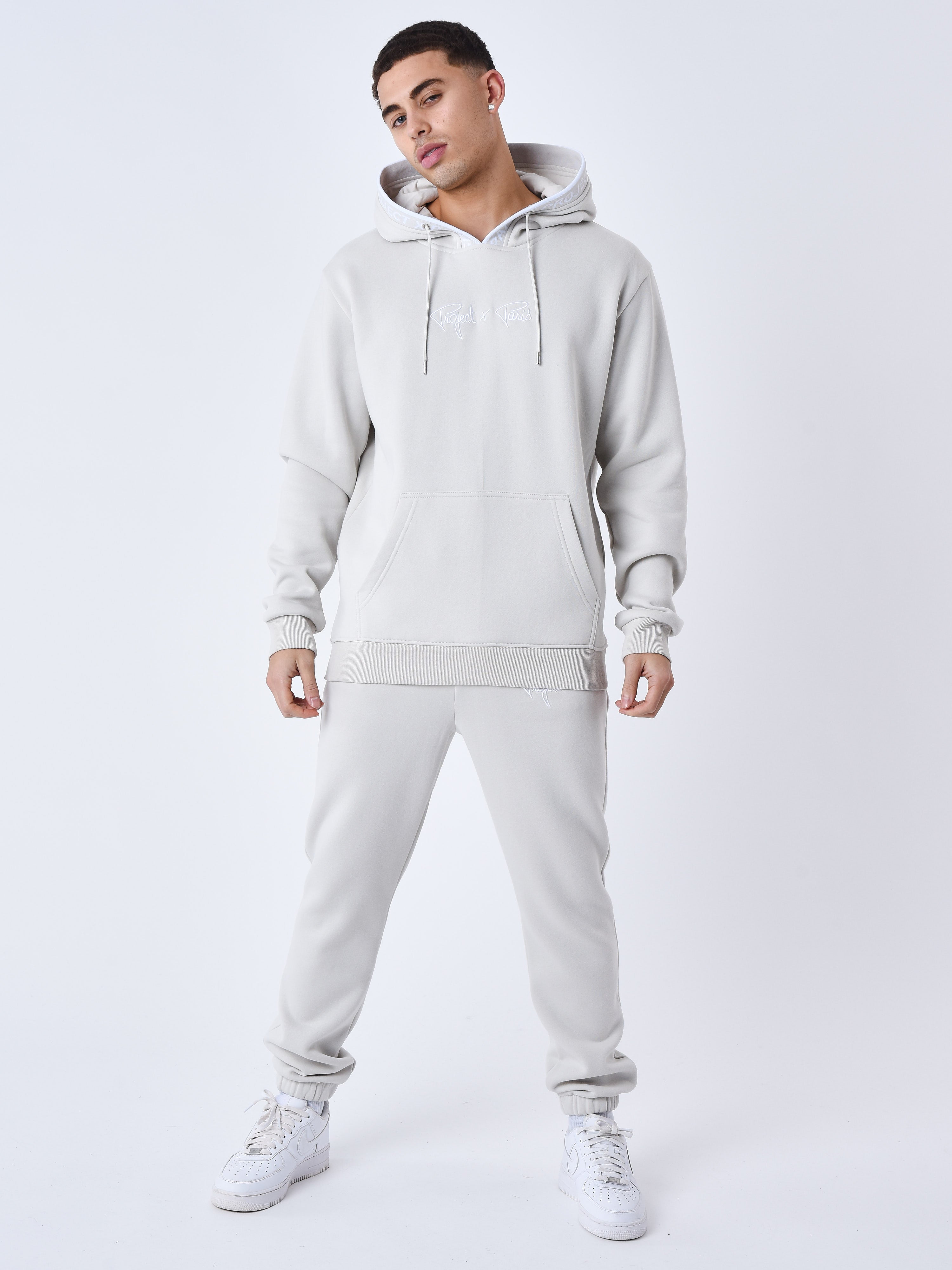 Joggingbroek Met elastische gebreide logoband-15