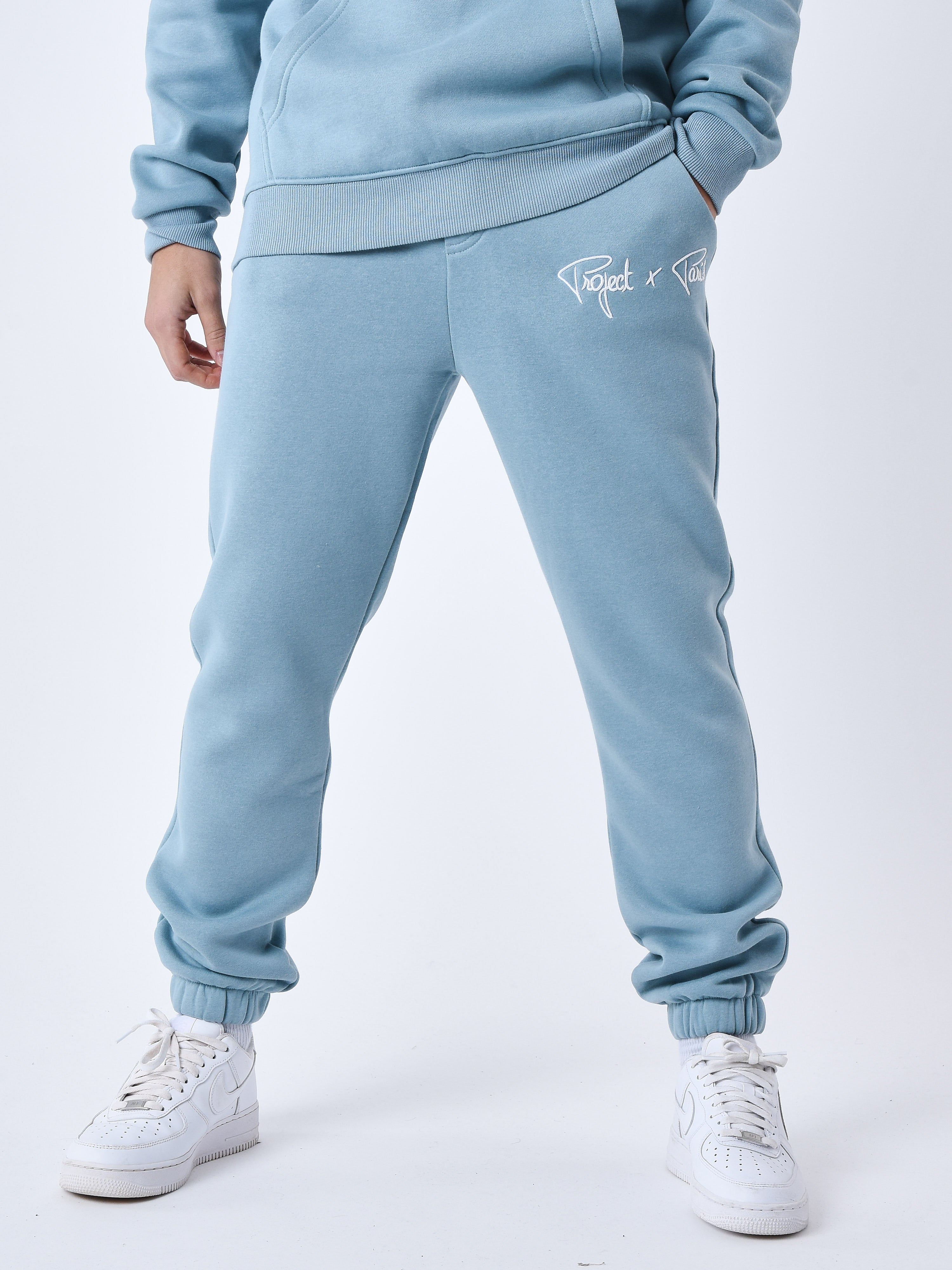 Joggingbroek Met elastische gebreide logoband-8