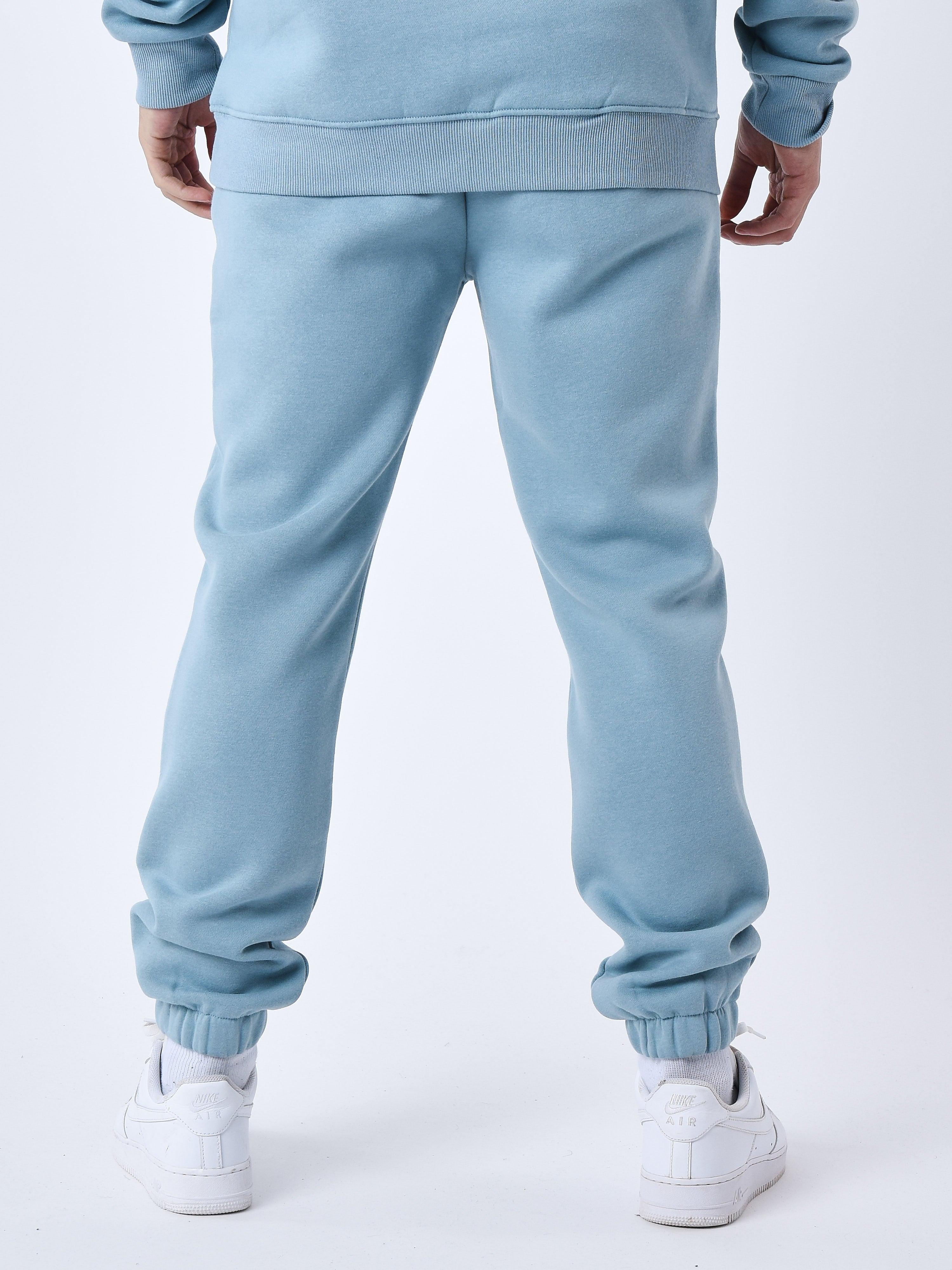Joggingbroek Met elastische gebreide logoband-11