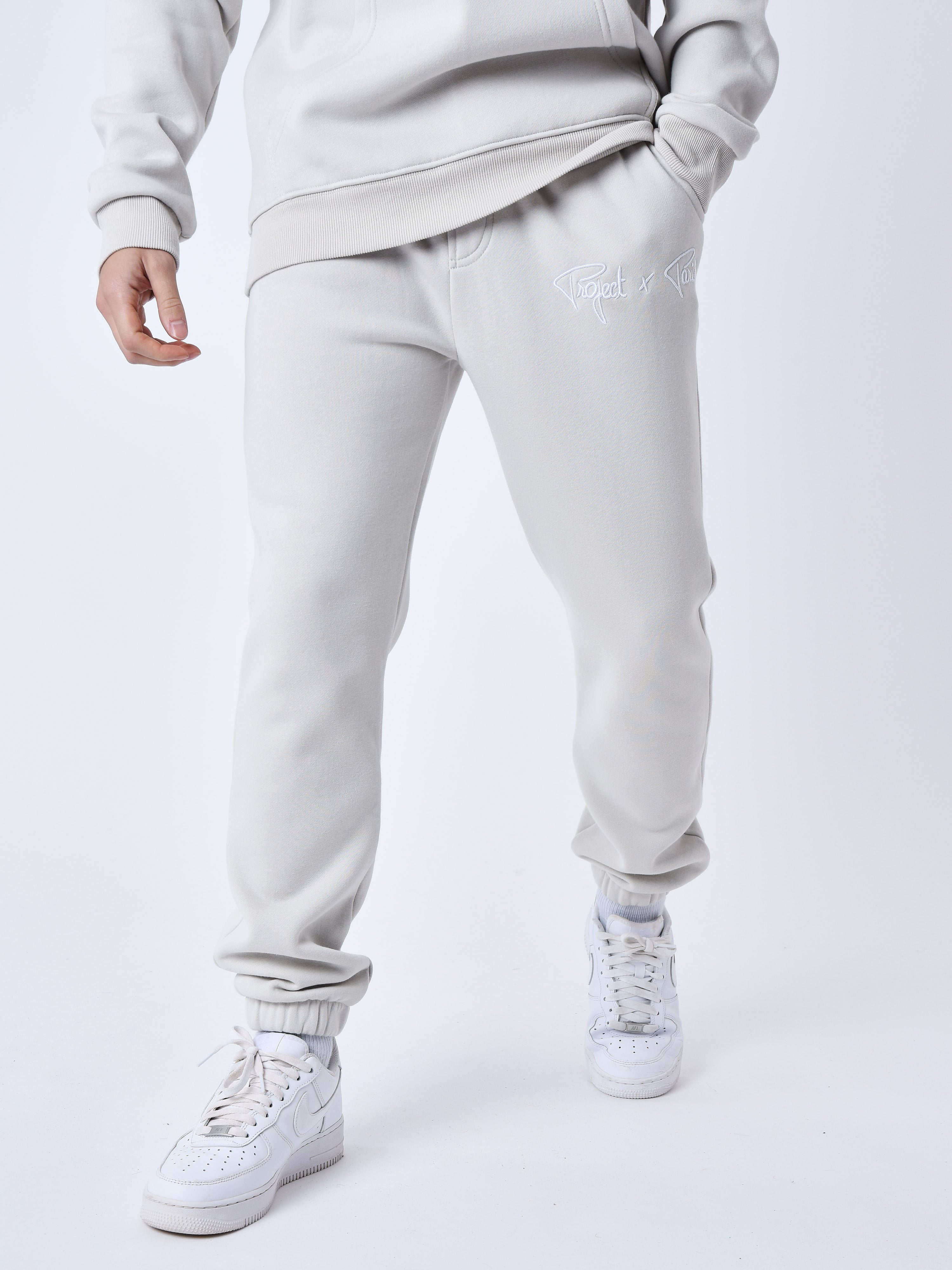 Joggingbroek Met elastische gebreide logoband-14
