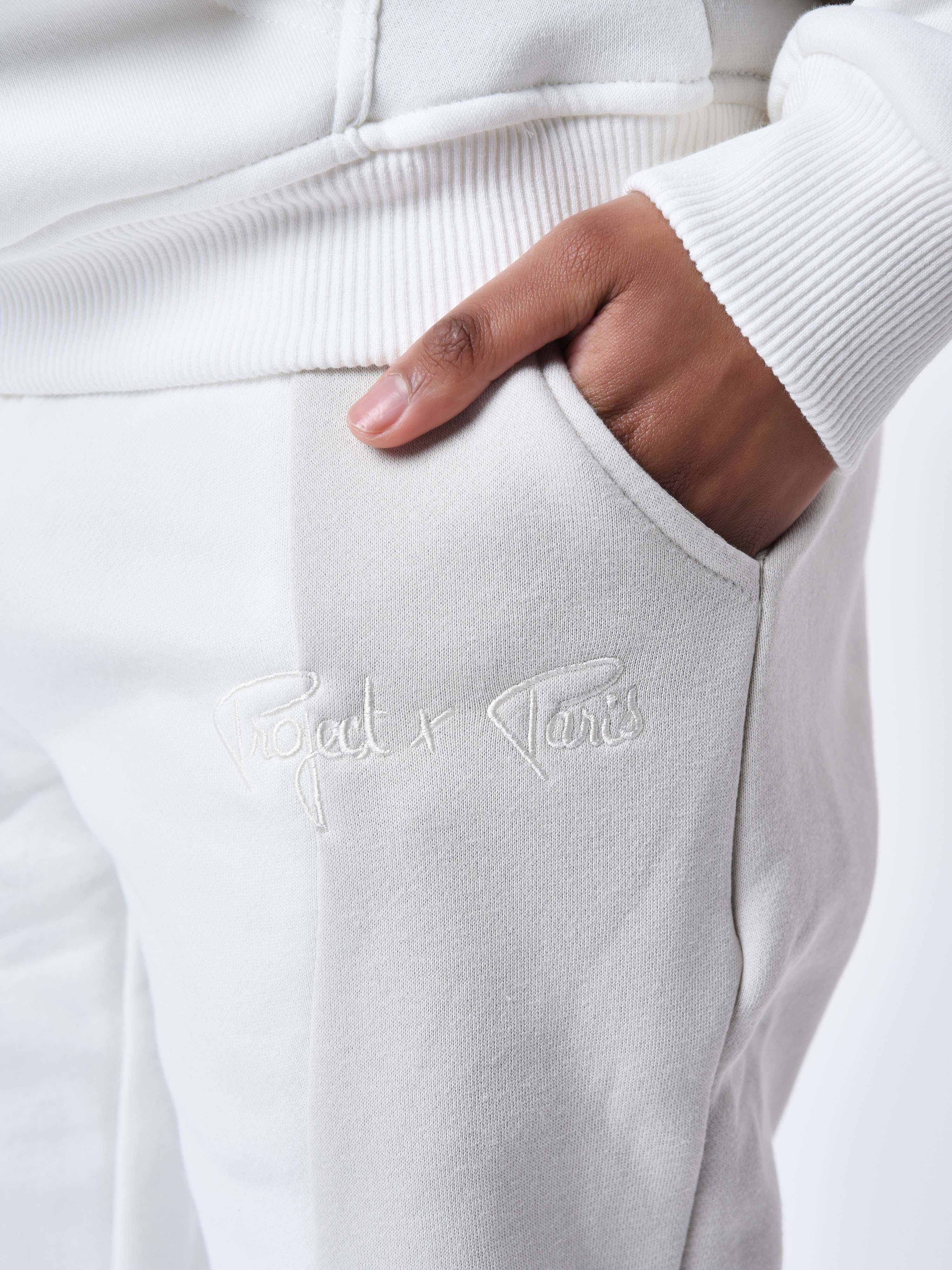 Bas de jogging bicolore style vague-10