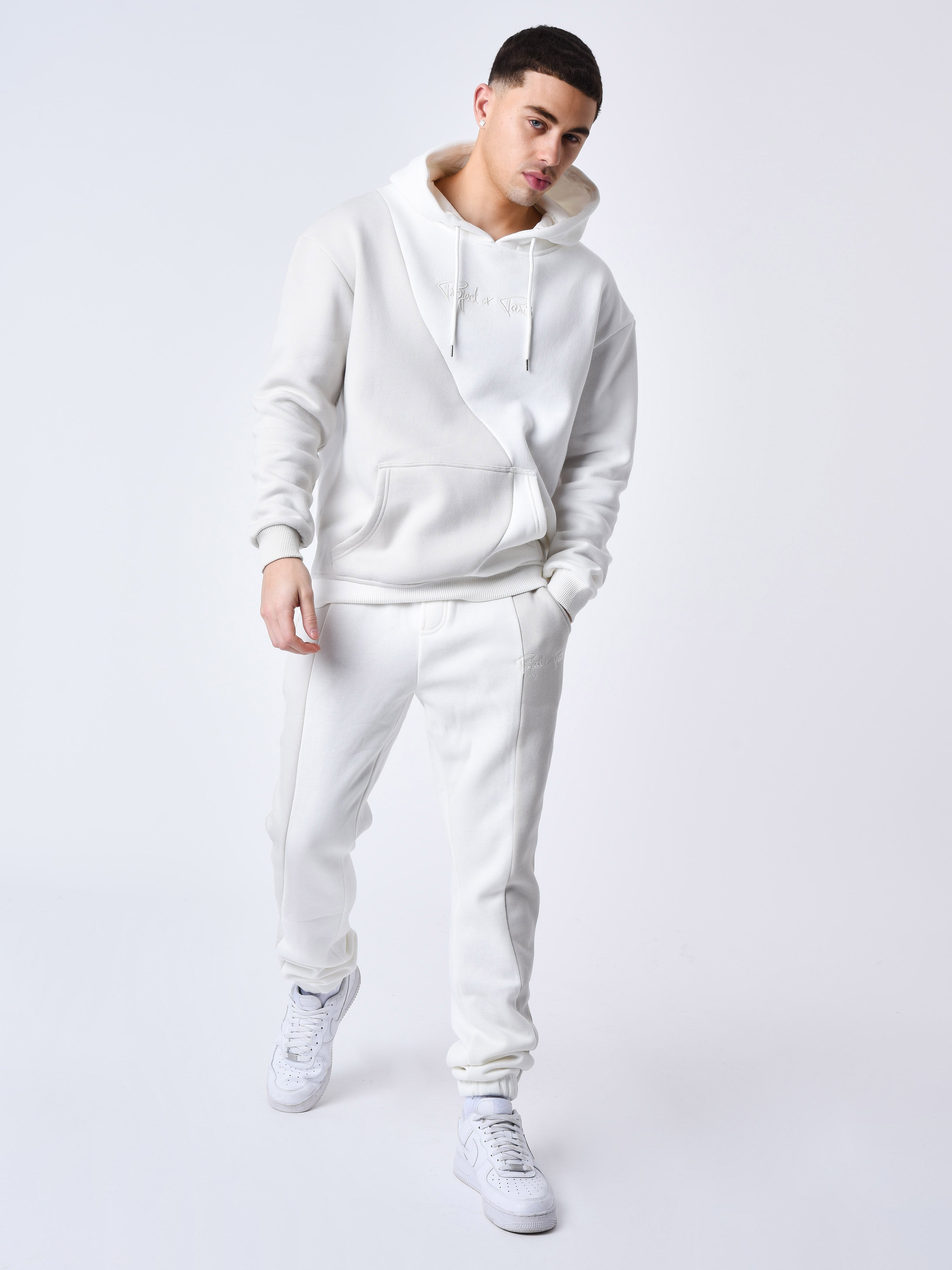 Bas de jogging bicolore style vague-3