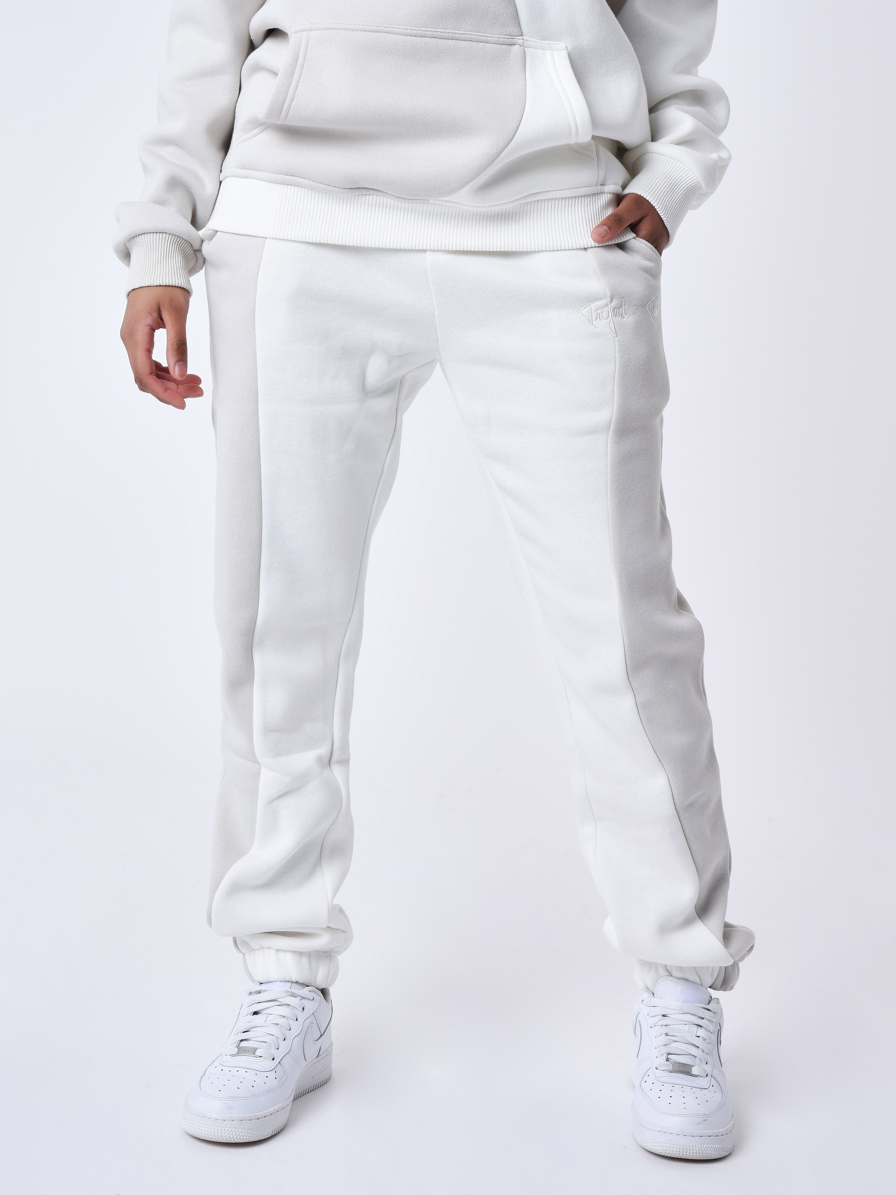 Bas de jogging bicolore style vague-8