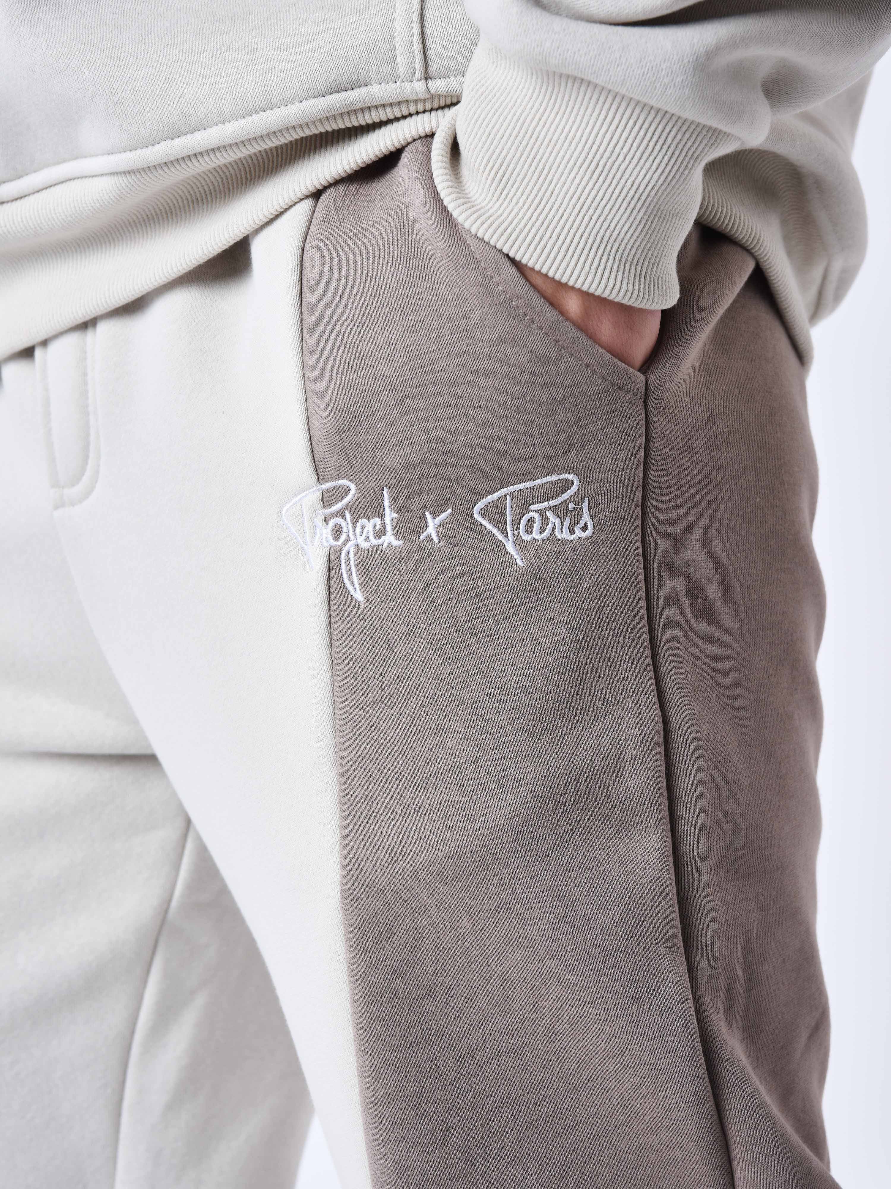 Two-tone wave style joggers-6