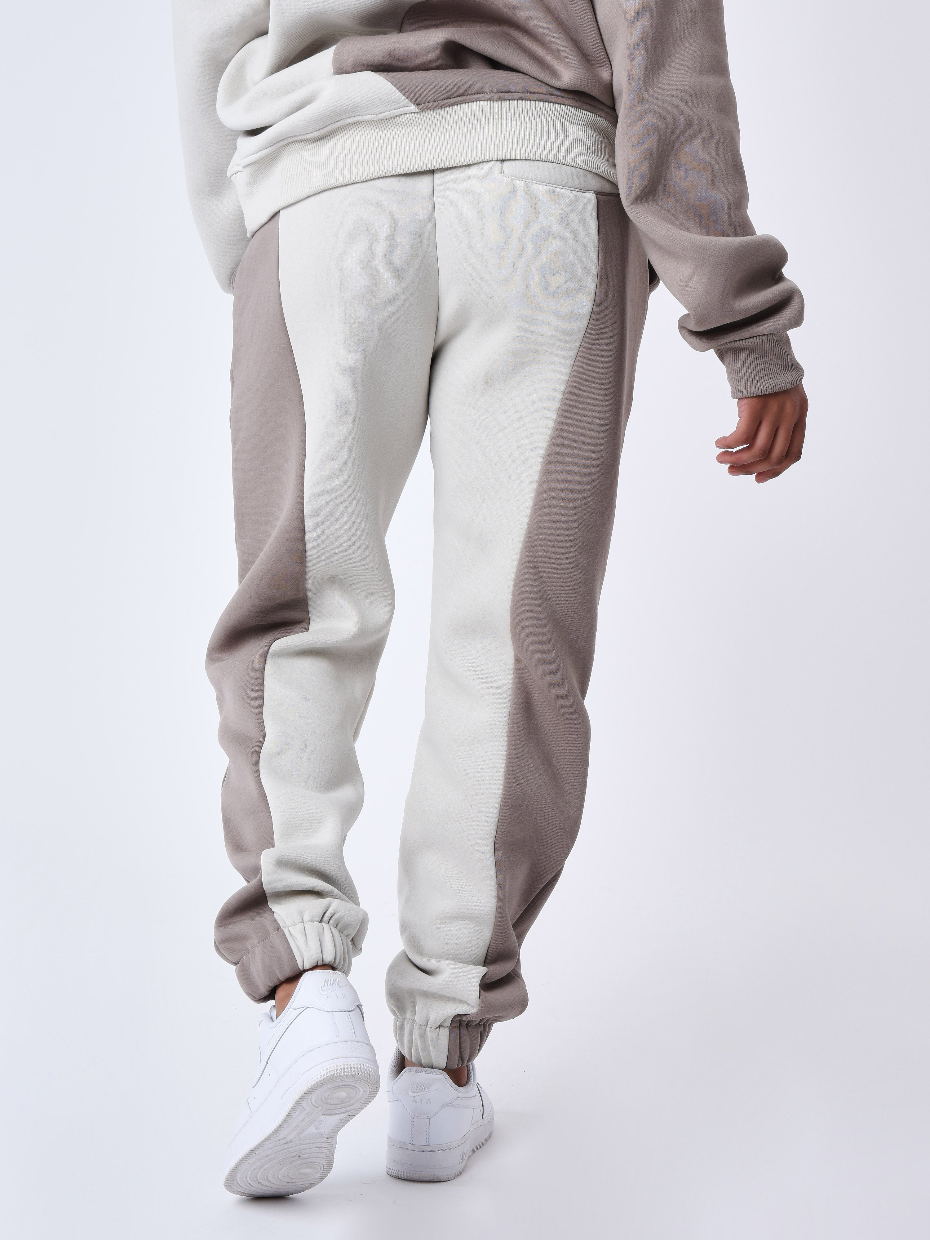 Two-tone wave style joggers-9