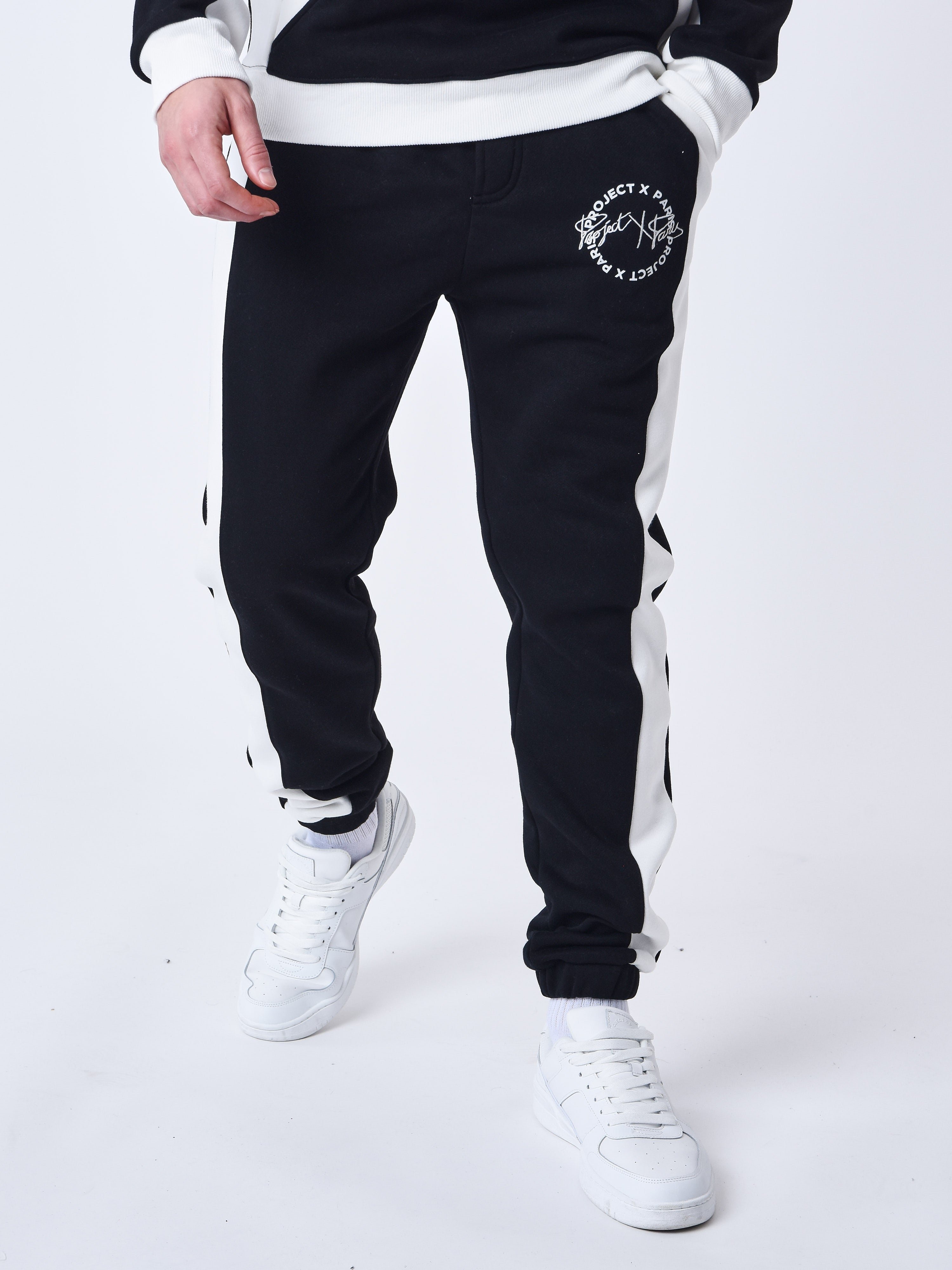 Pantaloni de trening bicolori-2