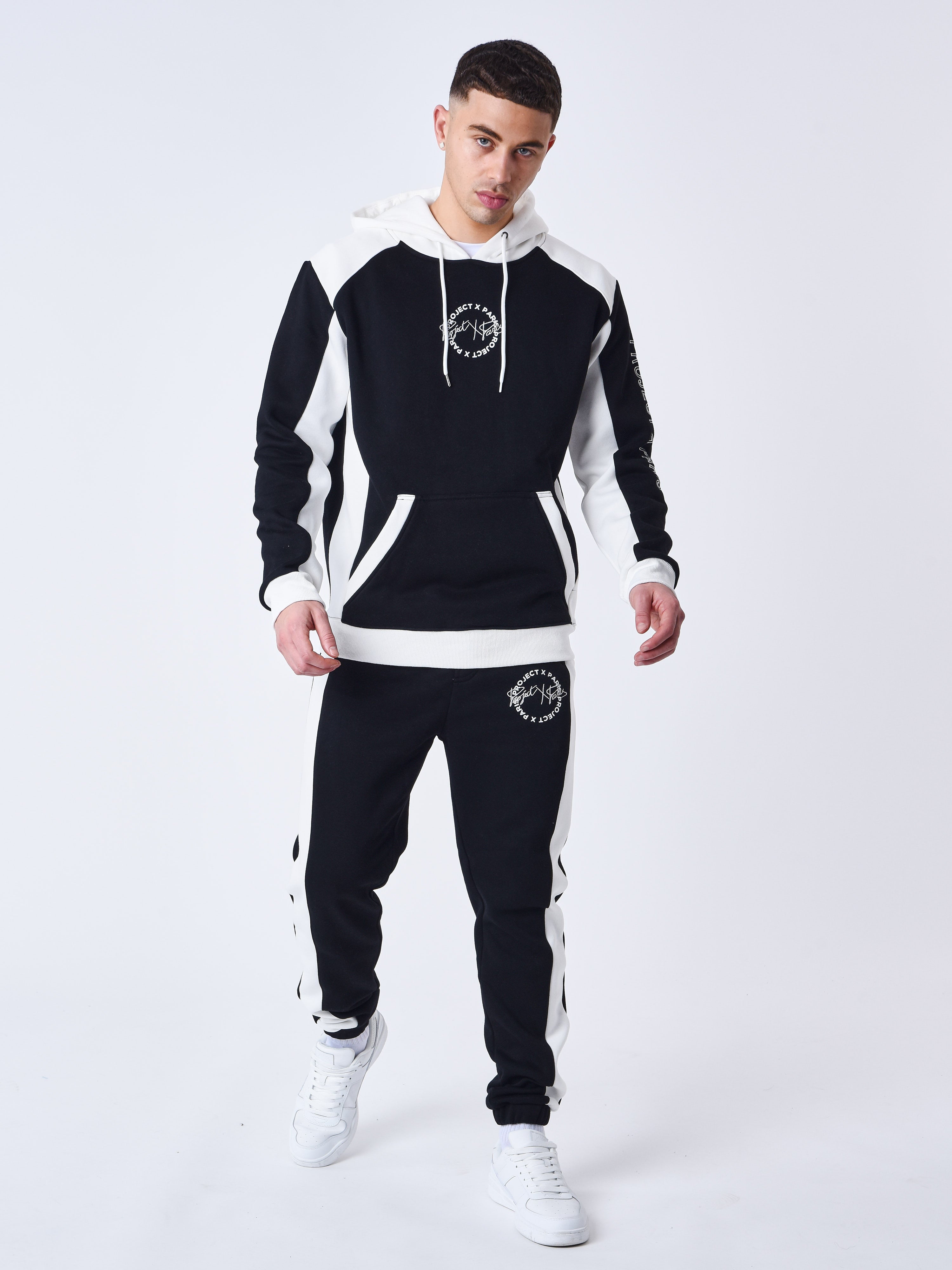 Pantaloni de trening bicolori-3