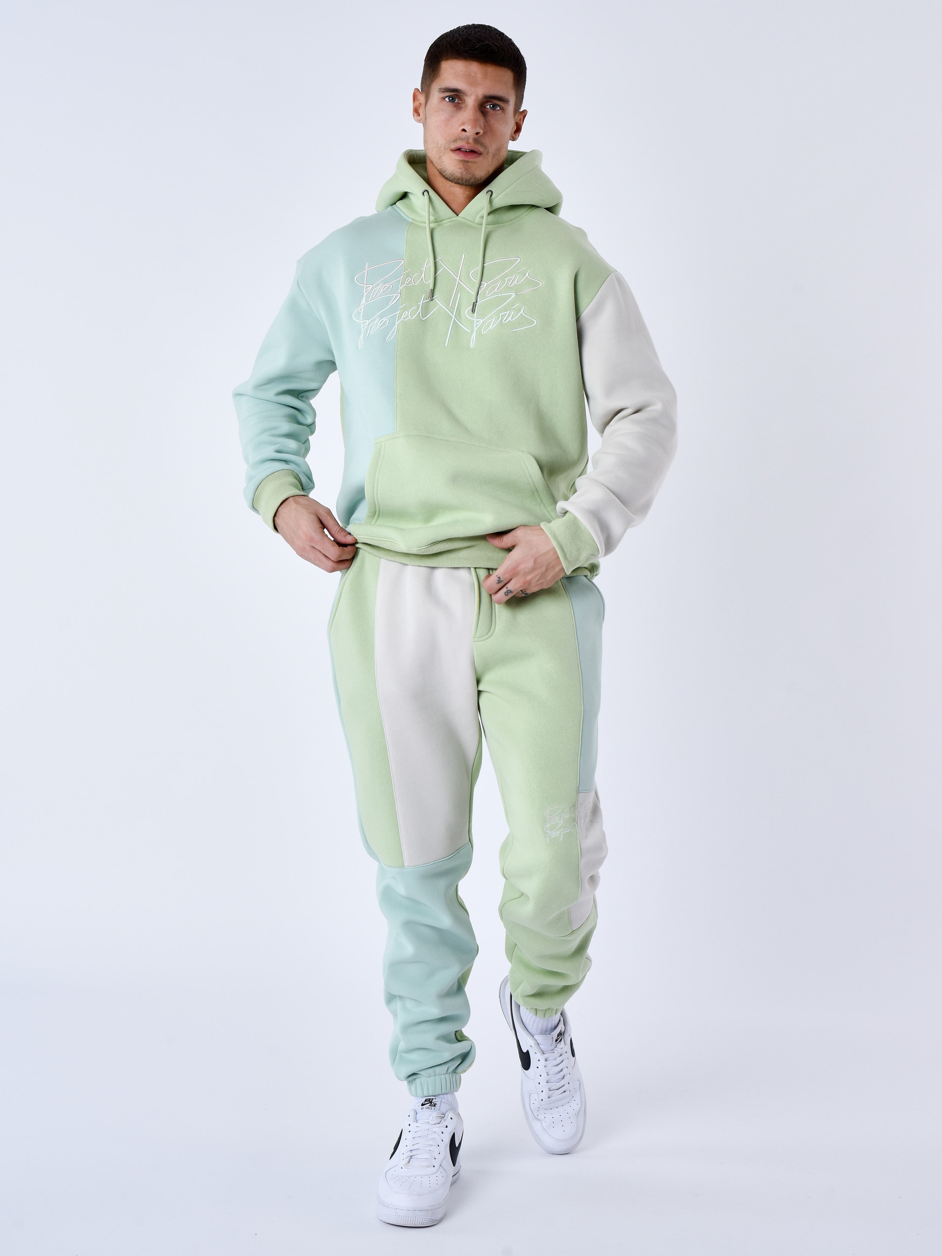 Tricolor jogging bottoms-3