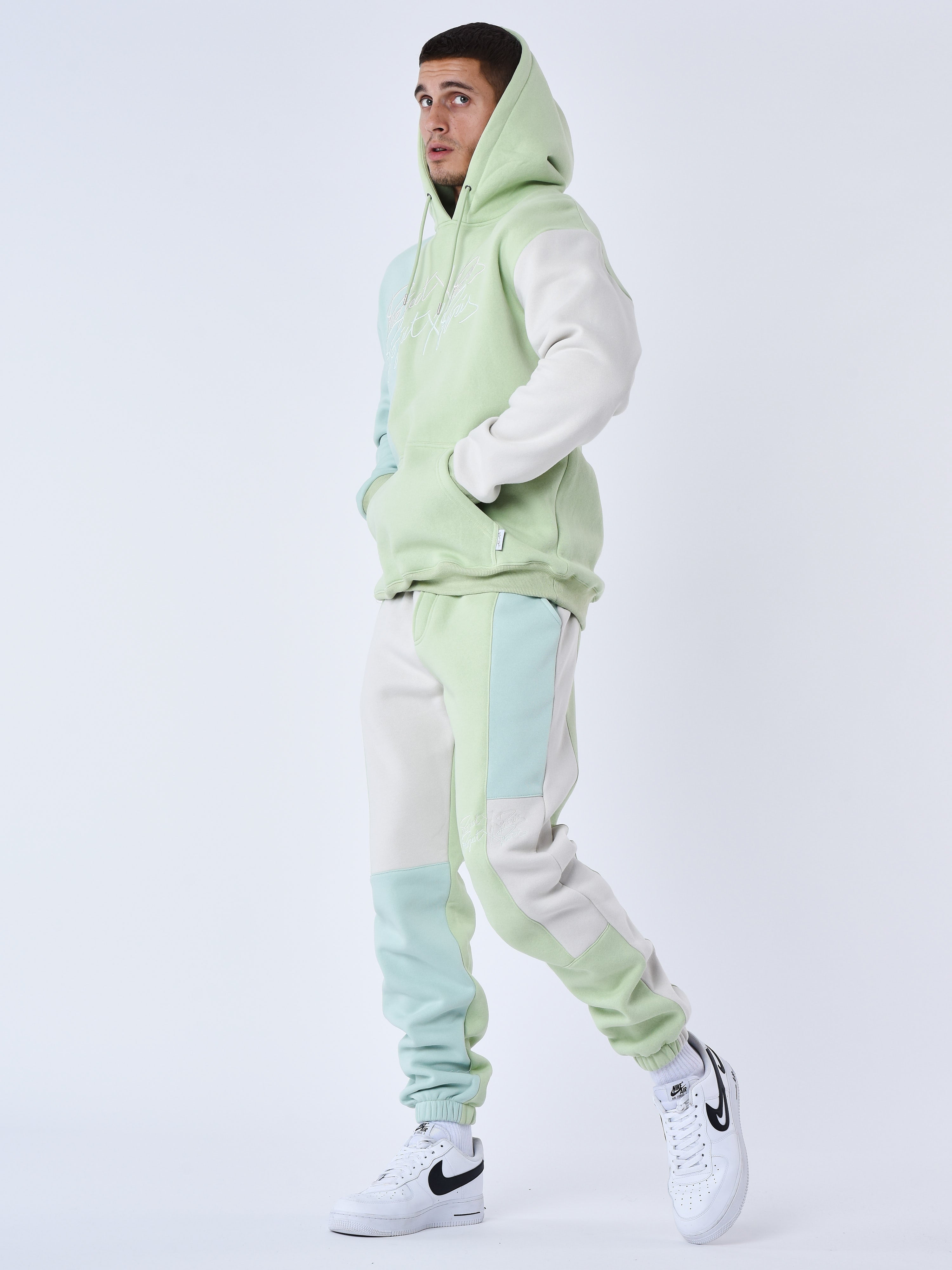 Tricolor jogging bottoms-1