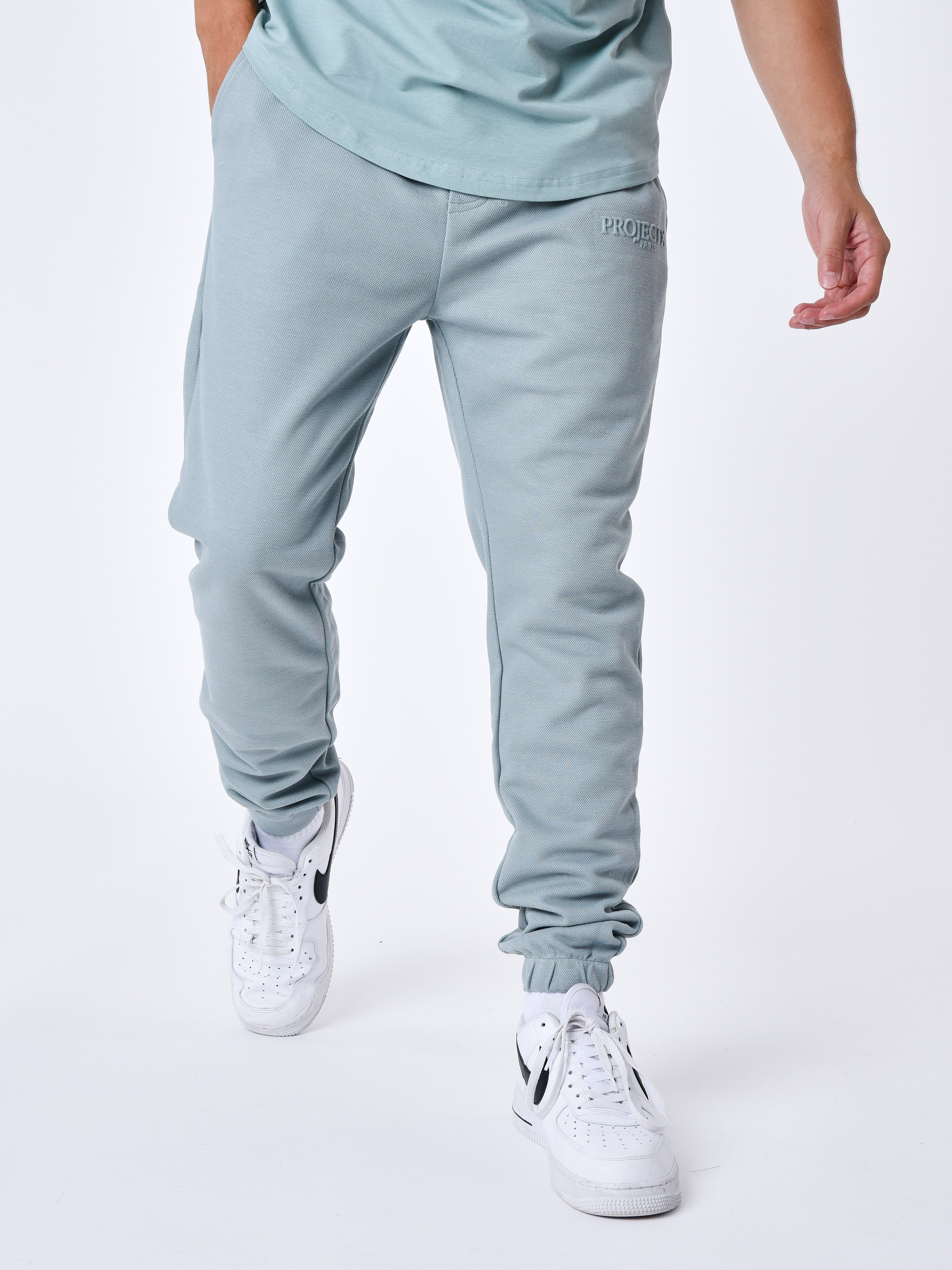 Embossed jogger bottoms-2