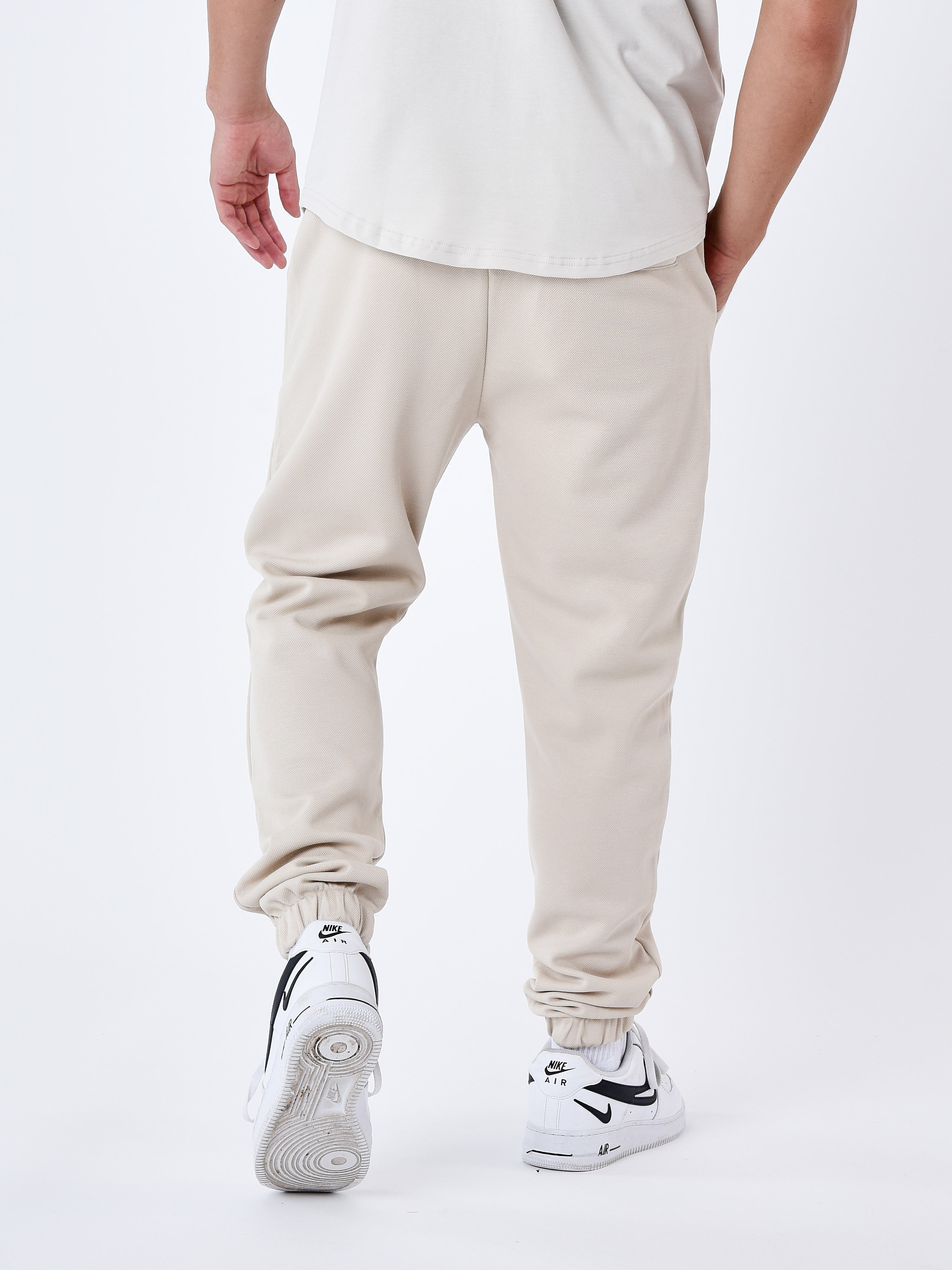 Embossed jogger bottoms-3