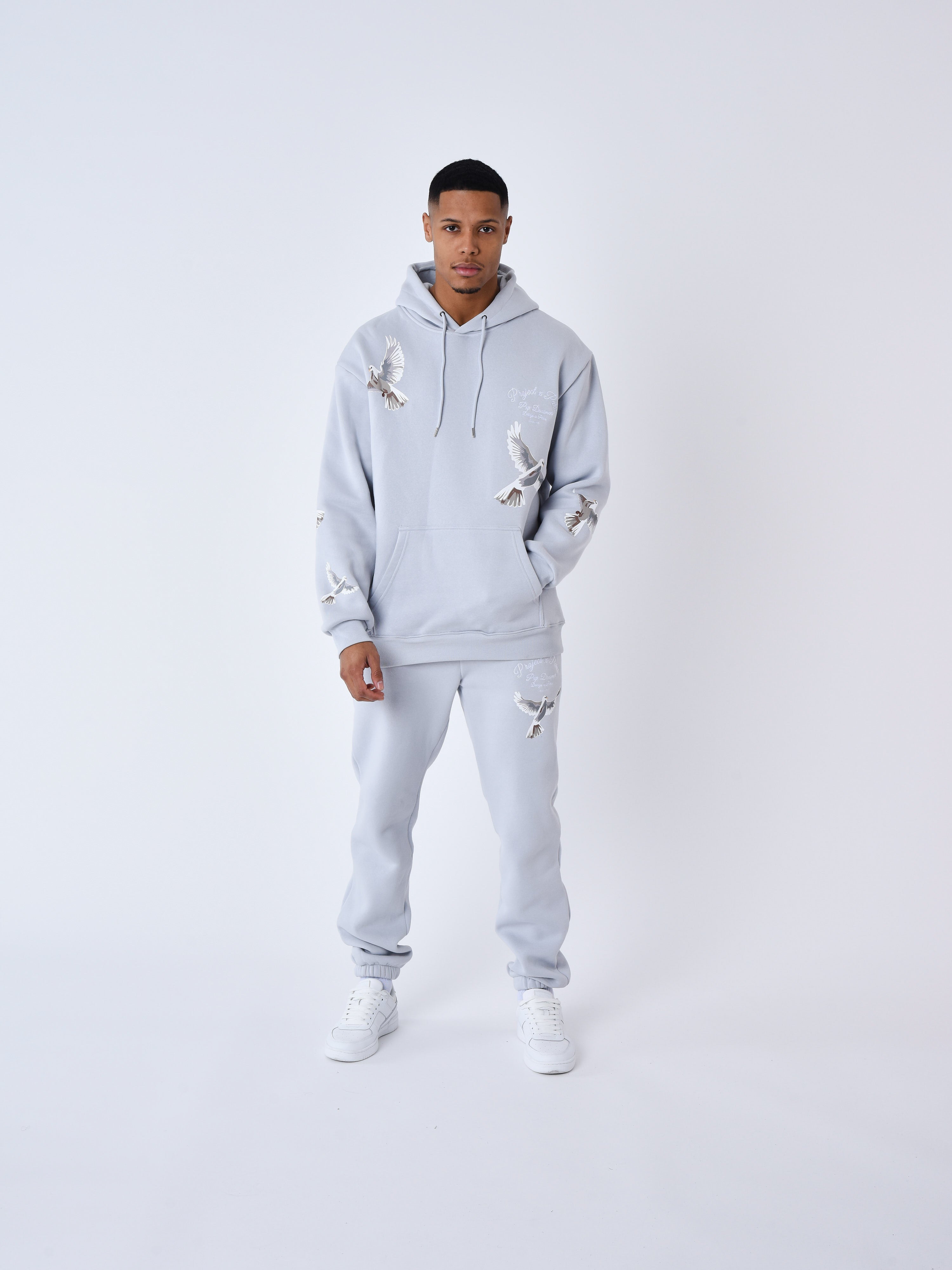 Dove print jogging bottoms-4