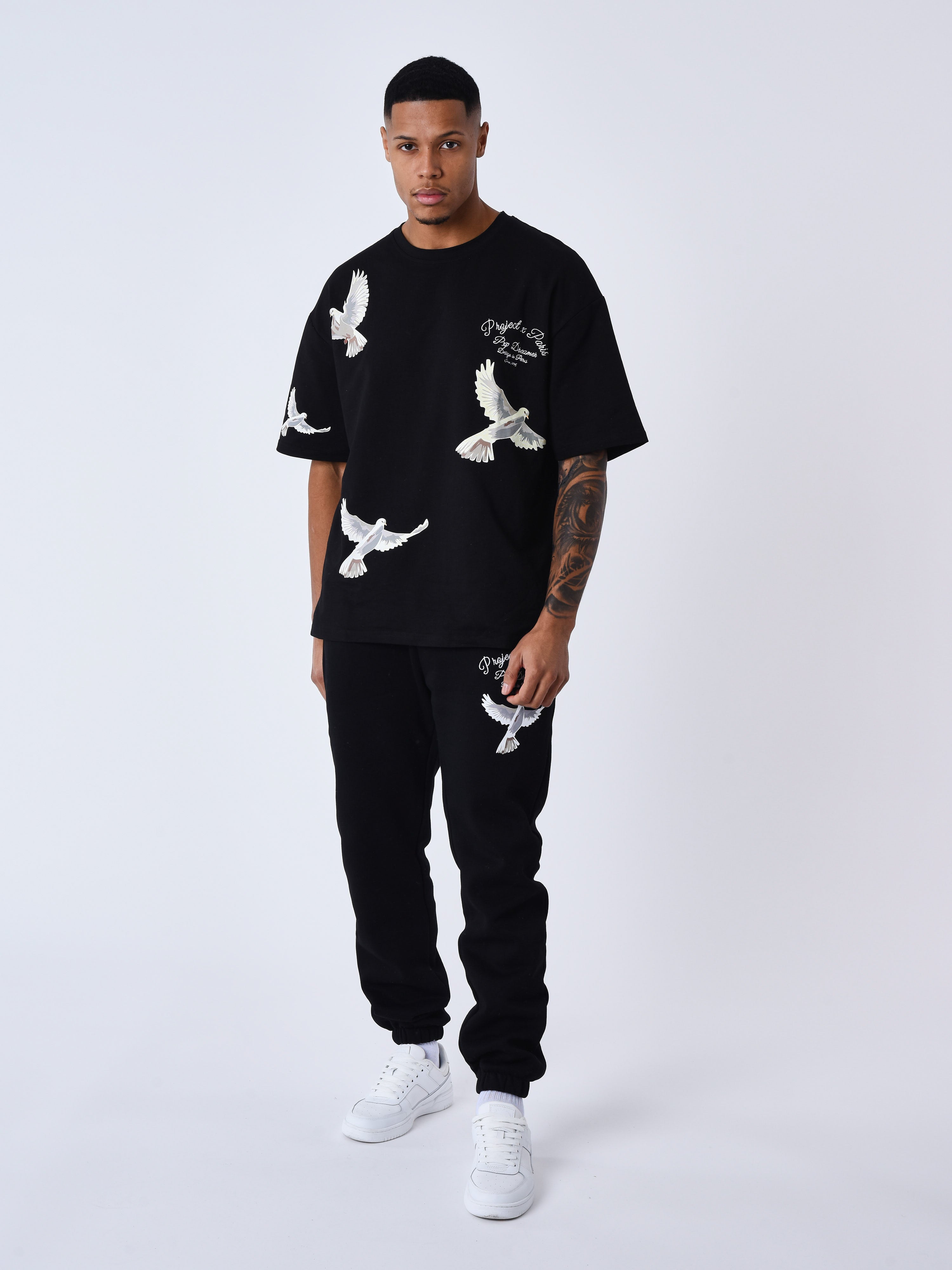 Dove print jogging bottoms-2