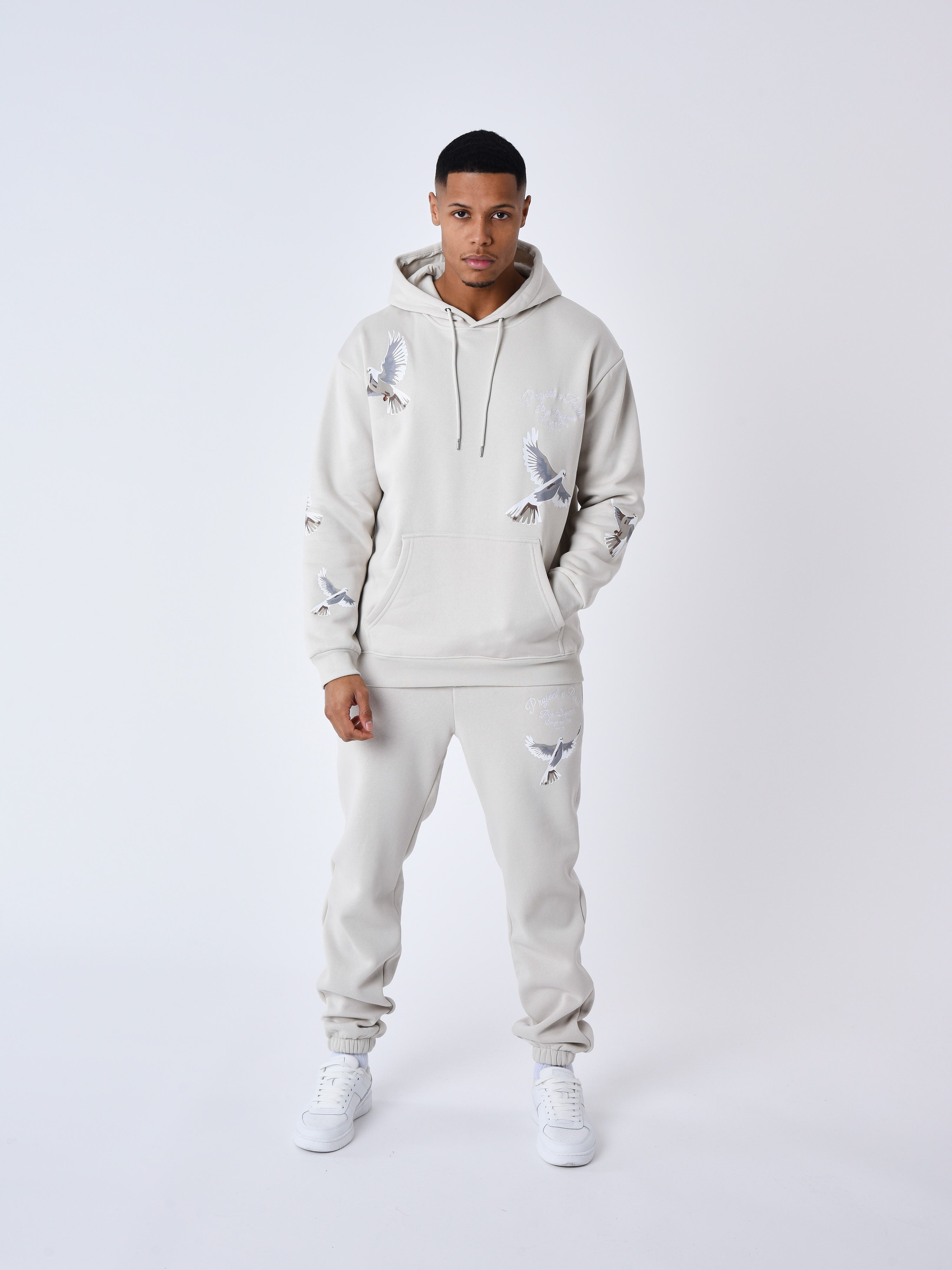 Dove print jogging bottoms-7