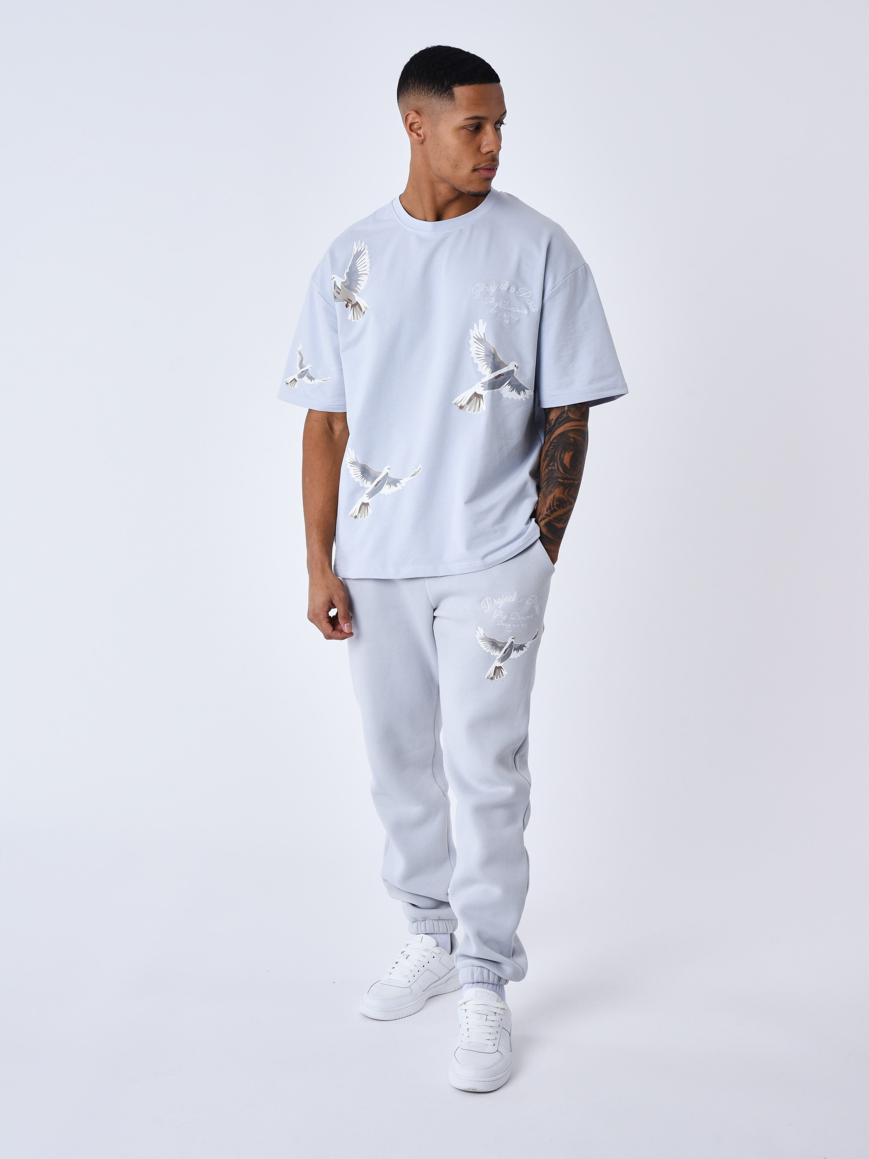 Hoodie with dove pattern – PXP