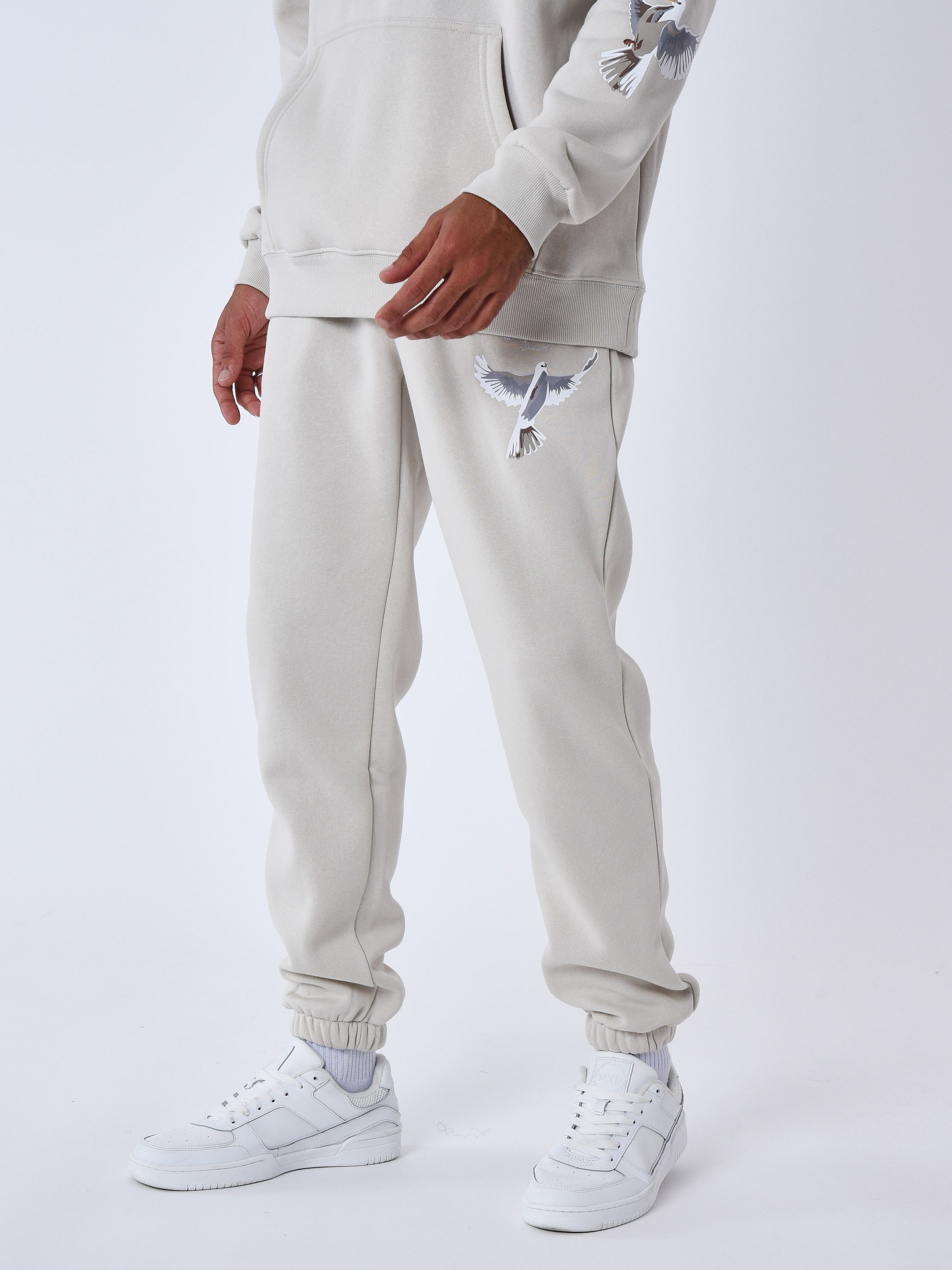 Dove print jogging bottoms-4