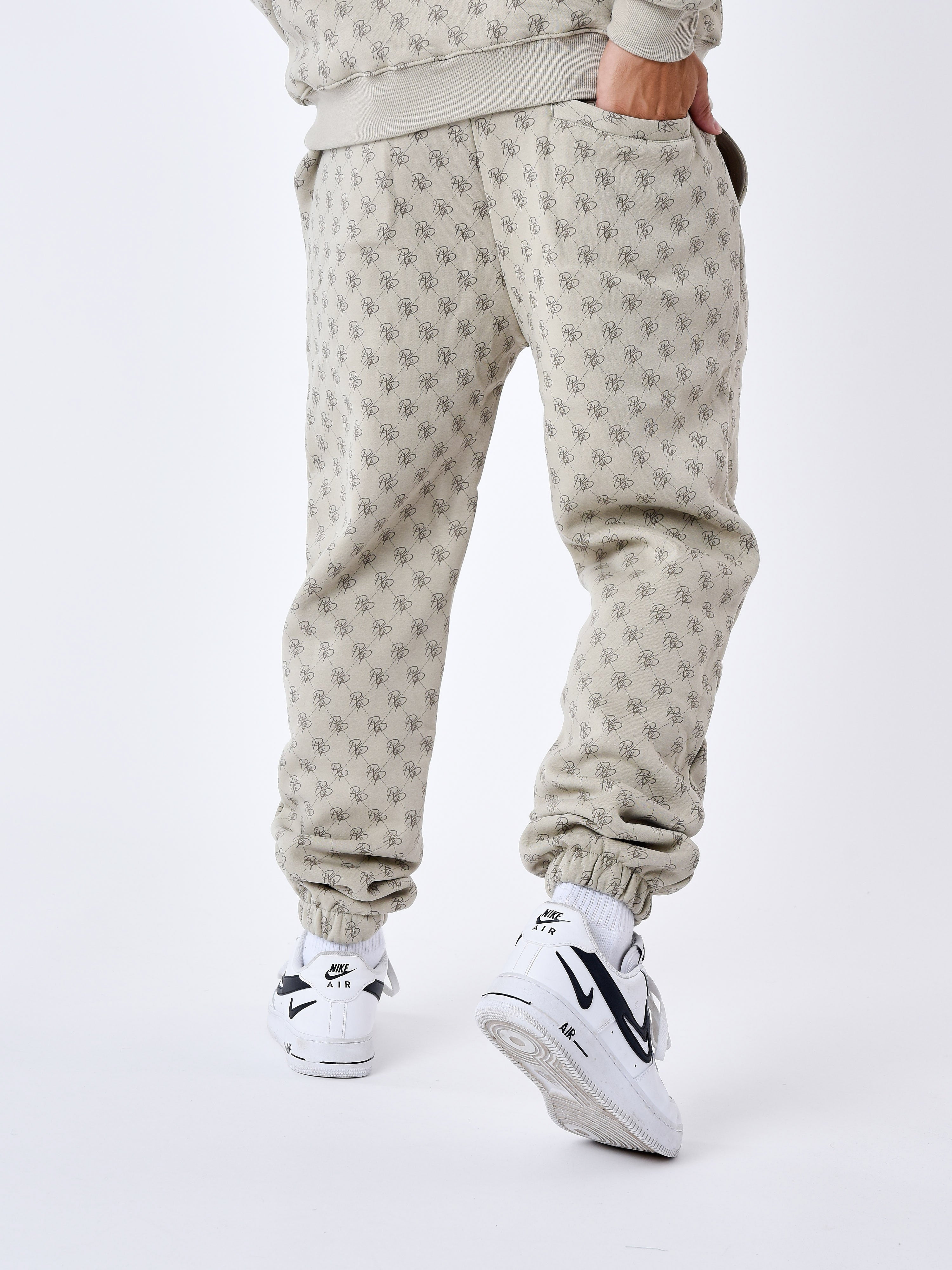 All over monogram jogger bottoms-3