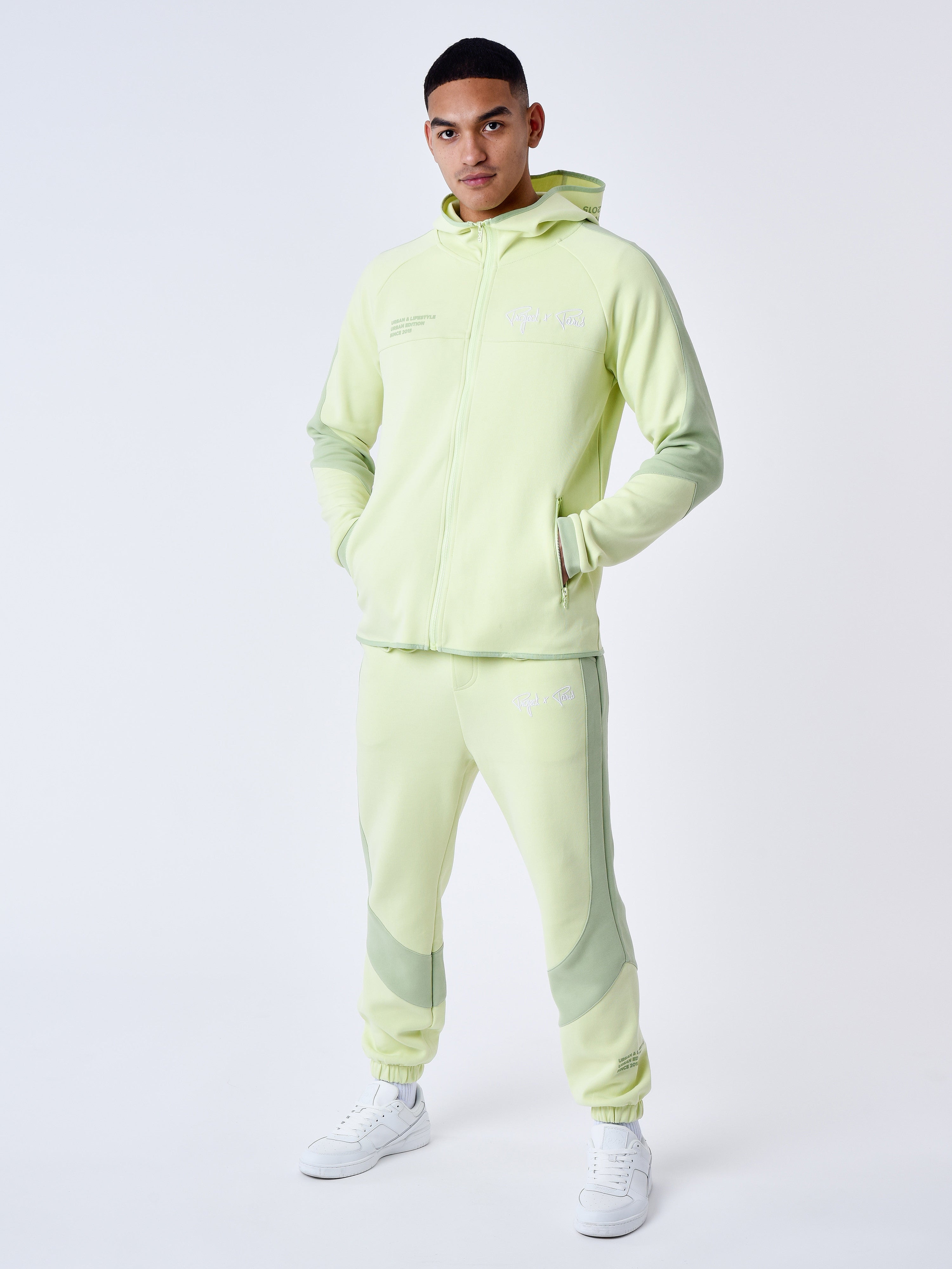 Two tone jogger bottoms-3