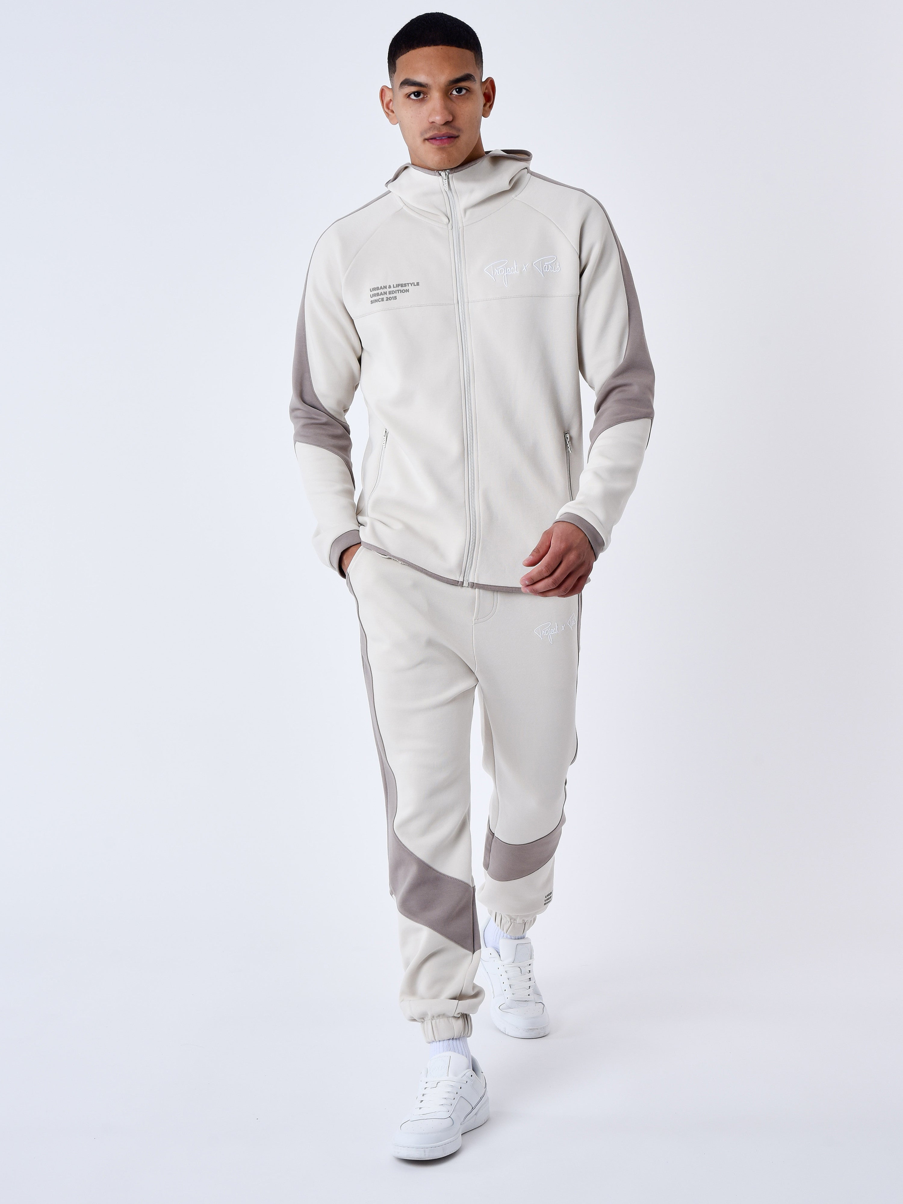 Two Tone Jogger Bottoms-4