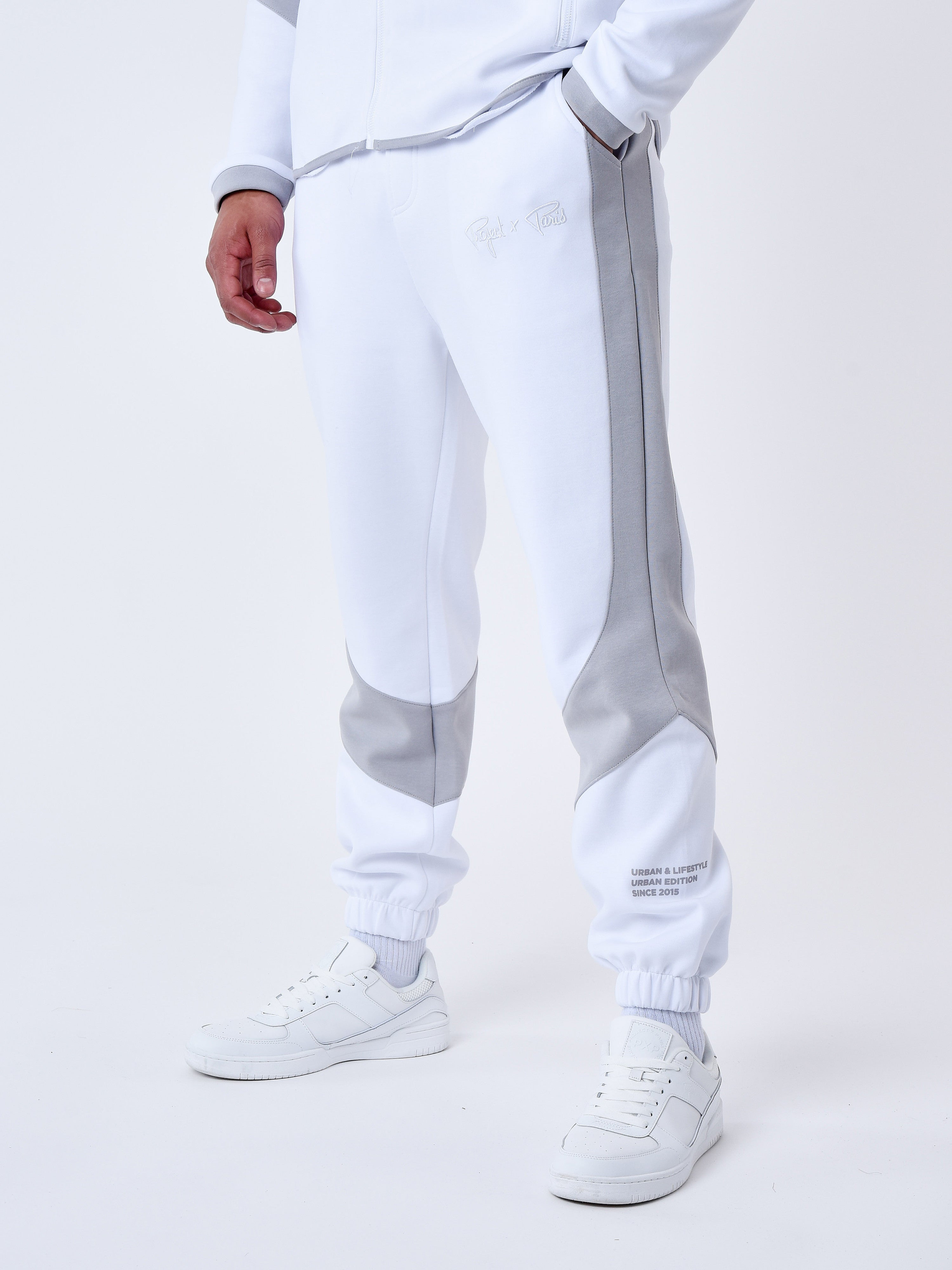 Two tone jogger bottoms-4