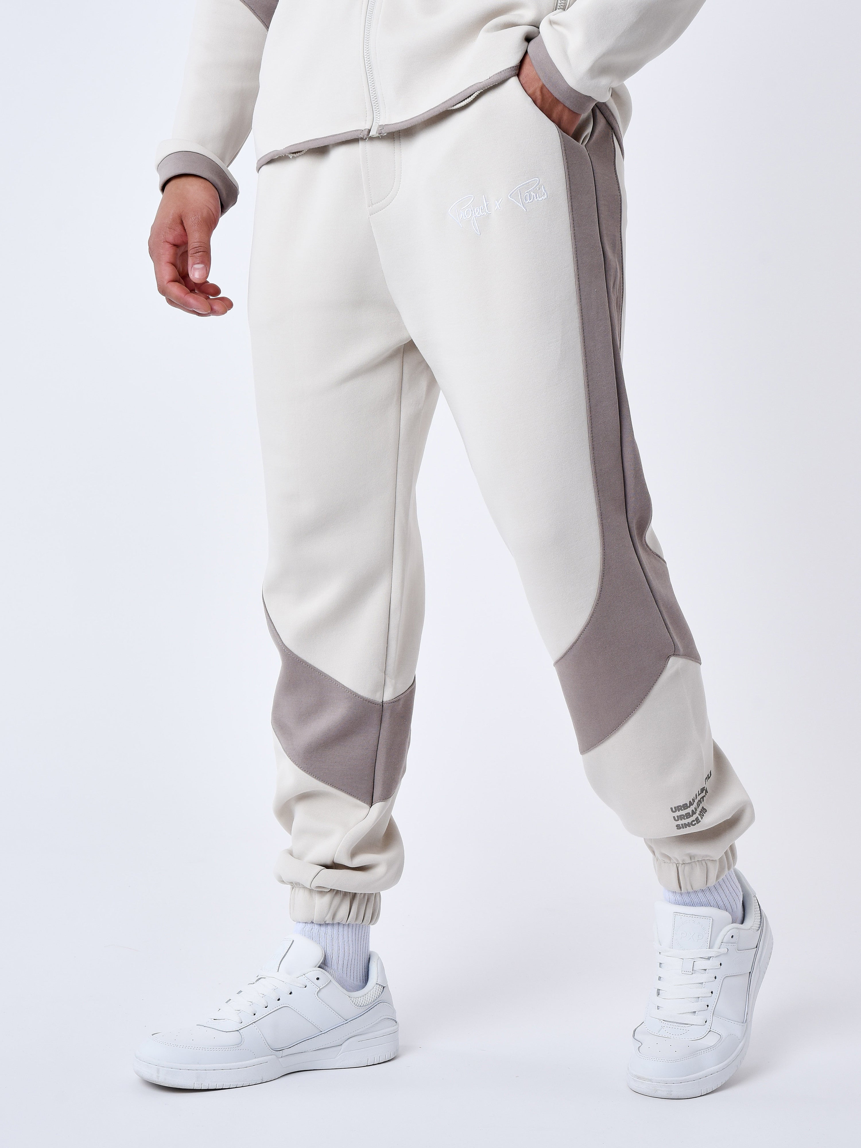 Two Tone Jogger Bottoms-5