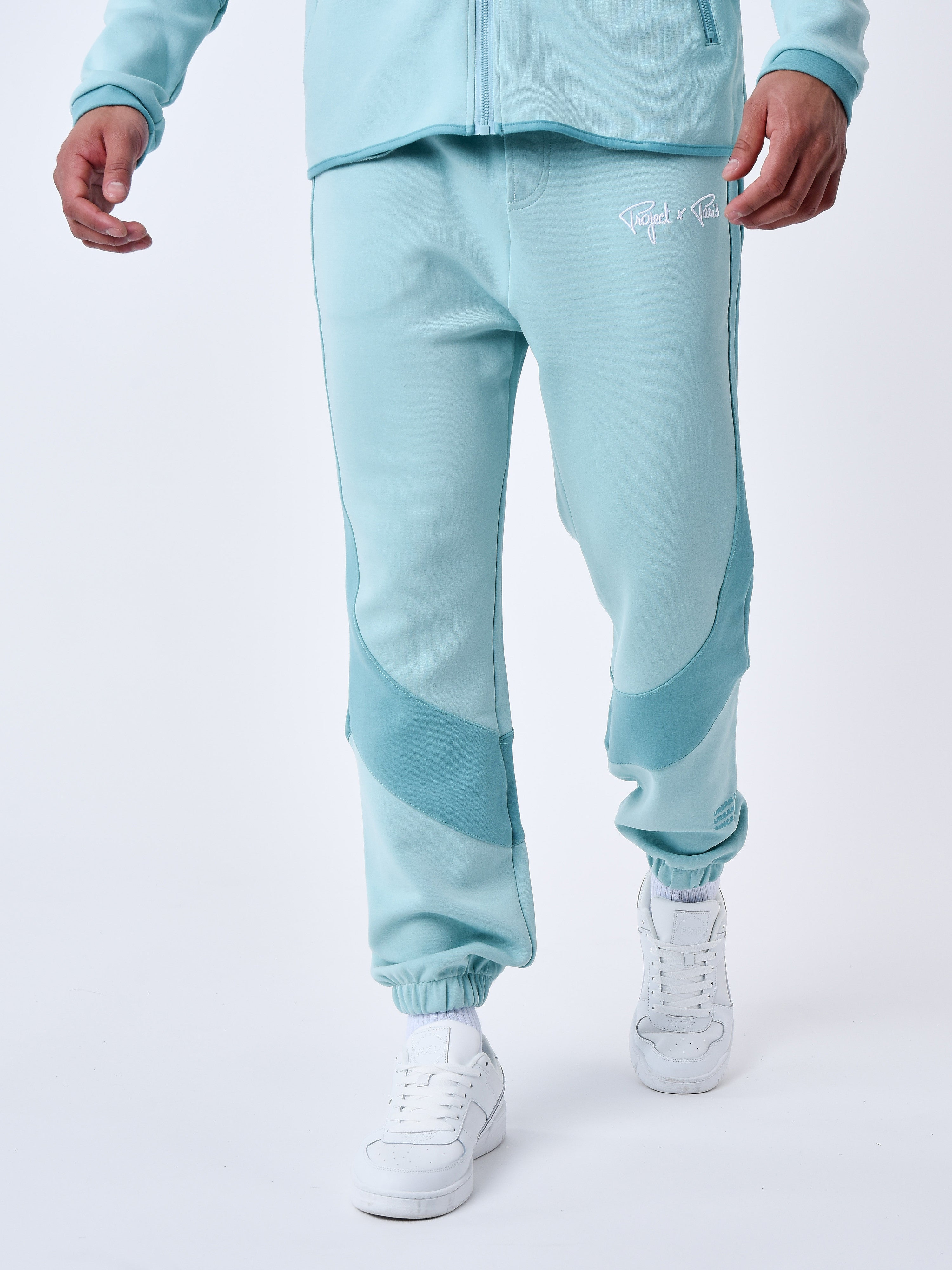 Two tone jogger bottoms-3