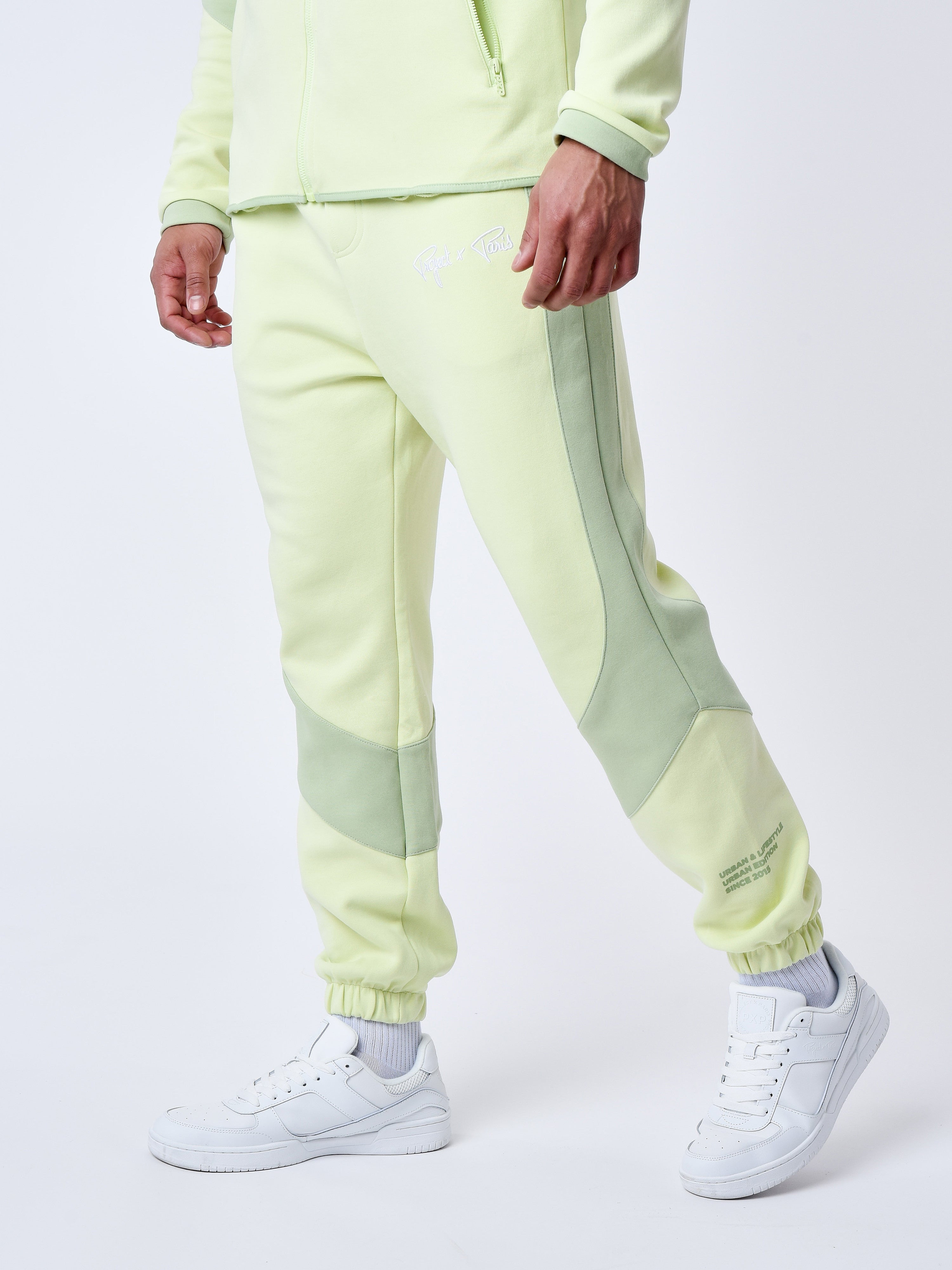 Two tone jogger bottoms-4