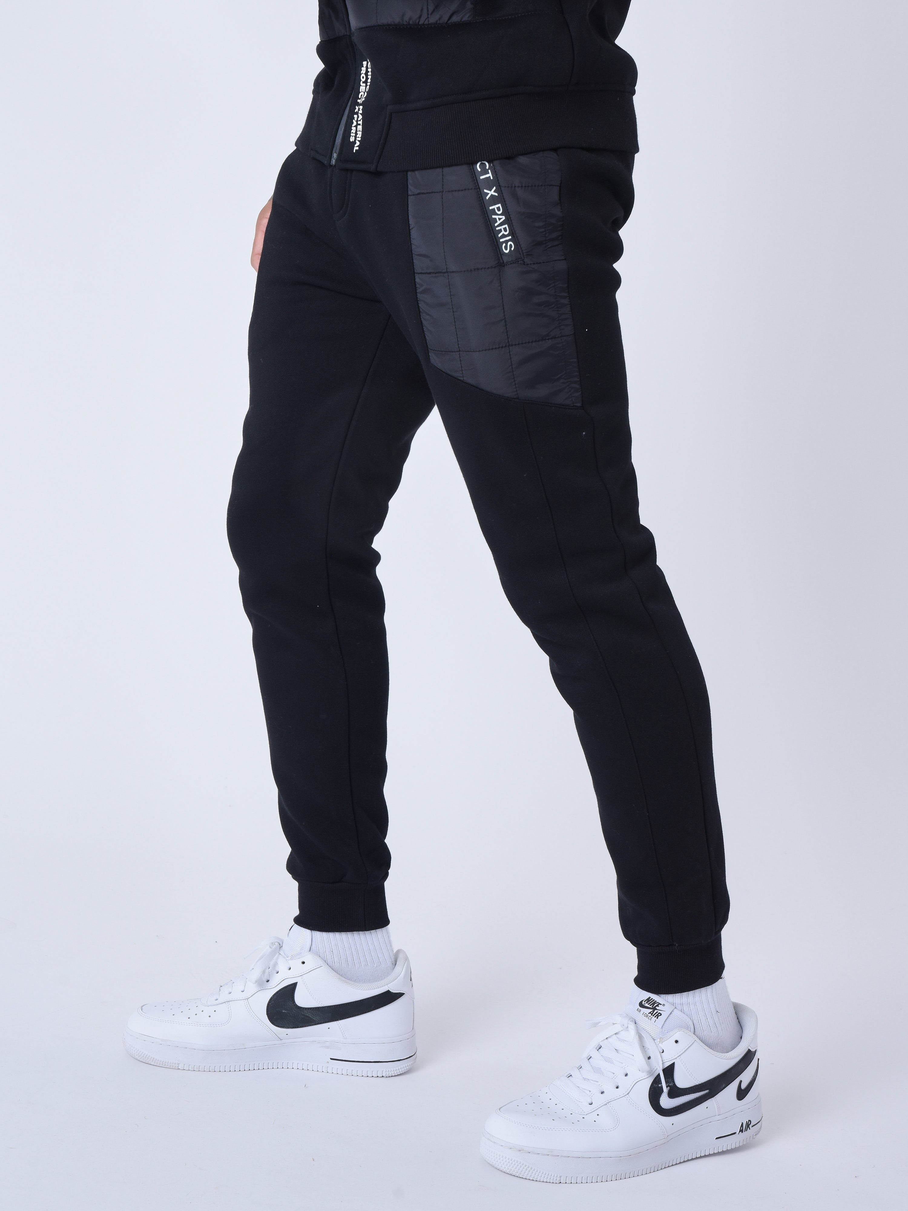 Pantaloni de trening cu inserție matlasată-4