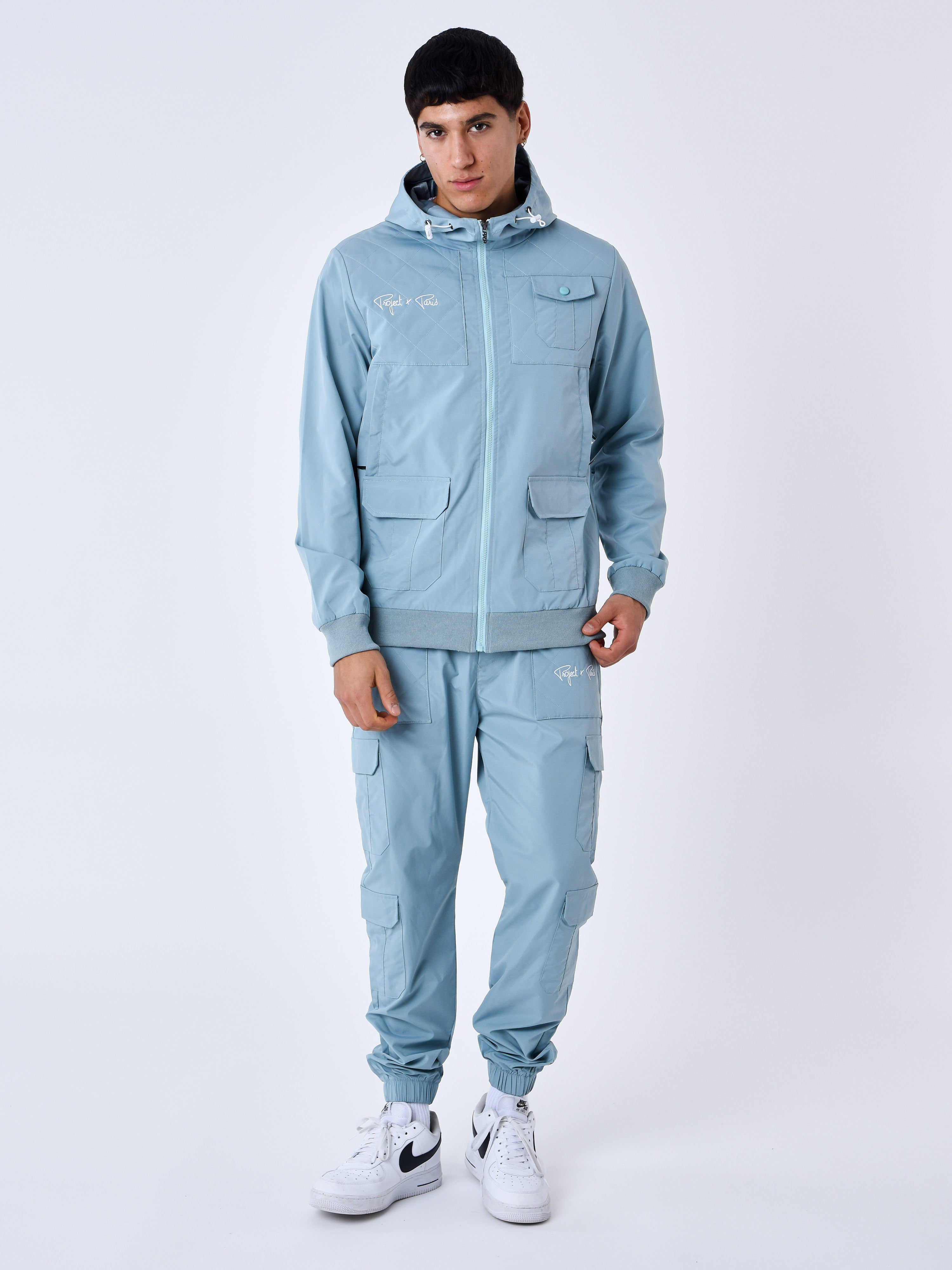 Cargo pants with panel-3