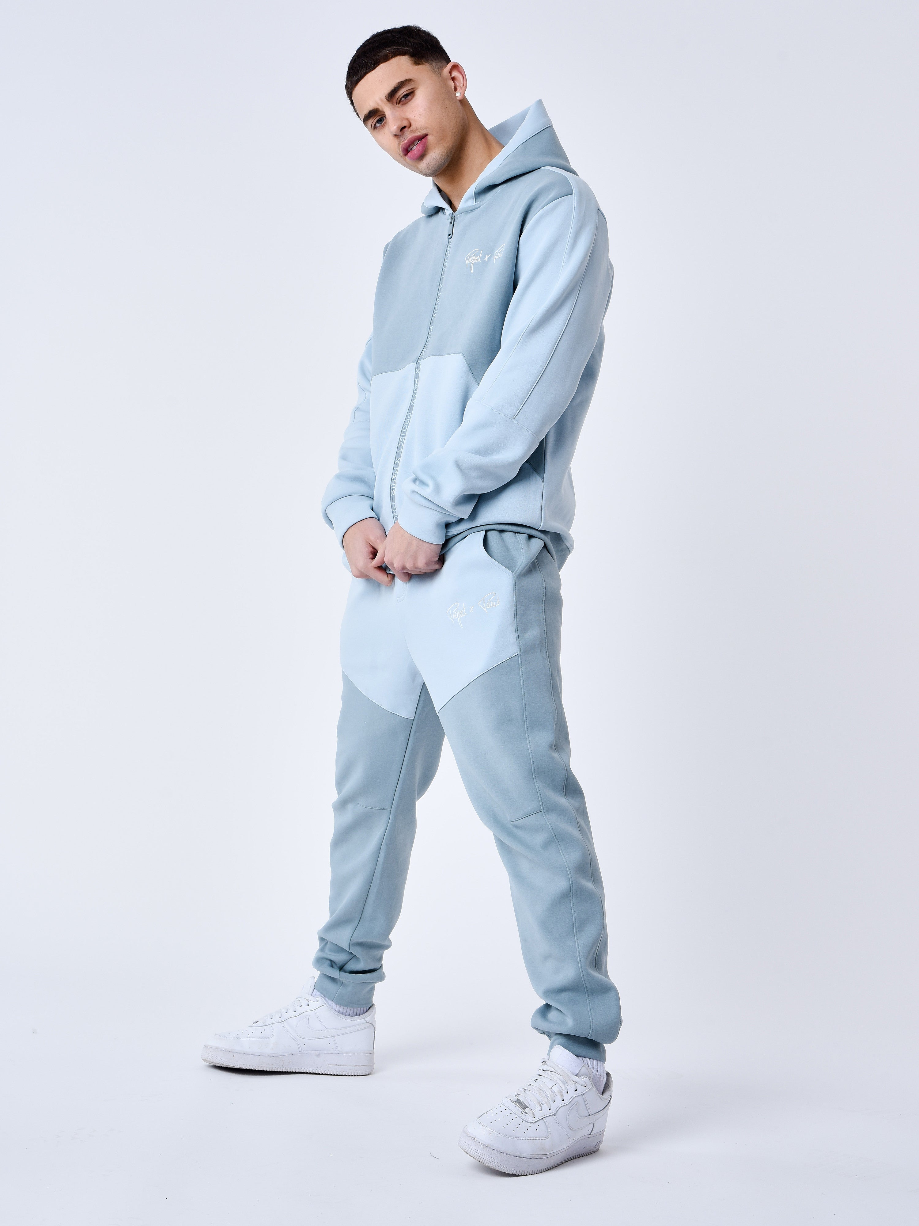 Pantaloni de trening two tone-4