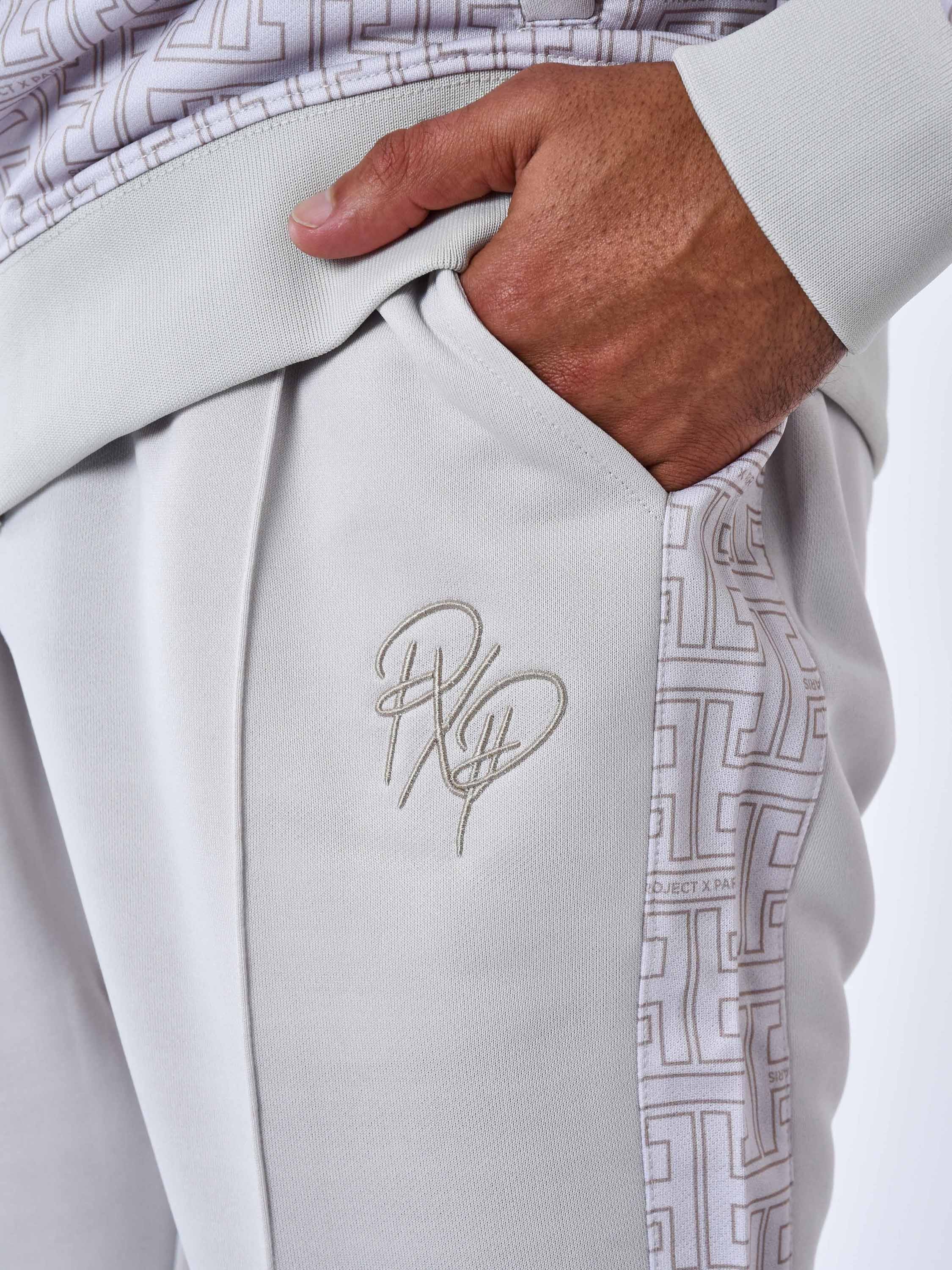 Band jogging bottoms all over labyrinth-6