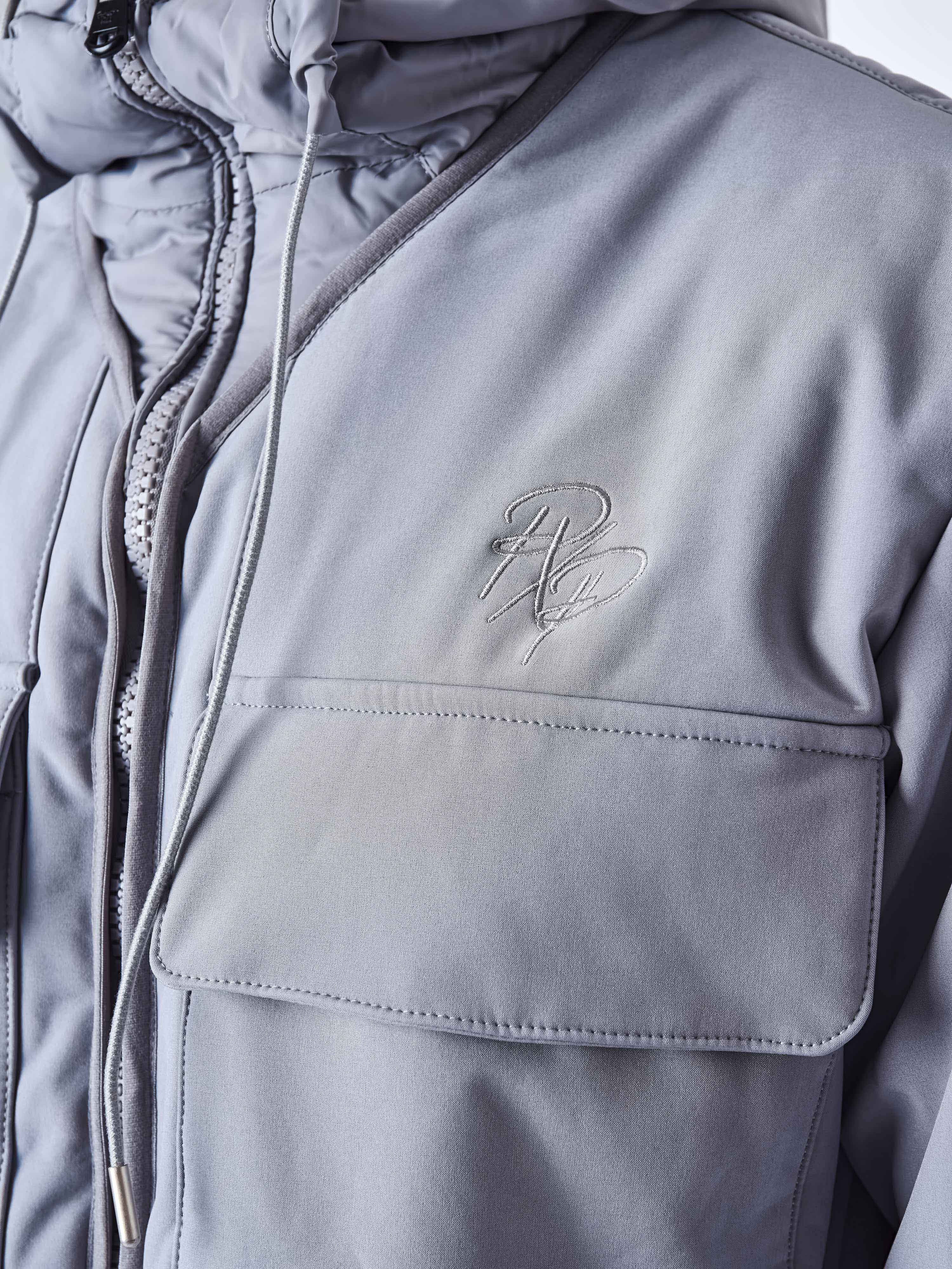 Two-tone quilted coat-7