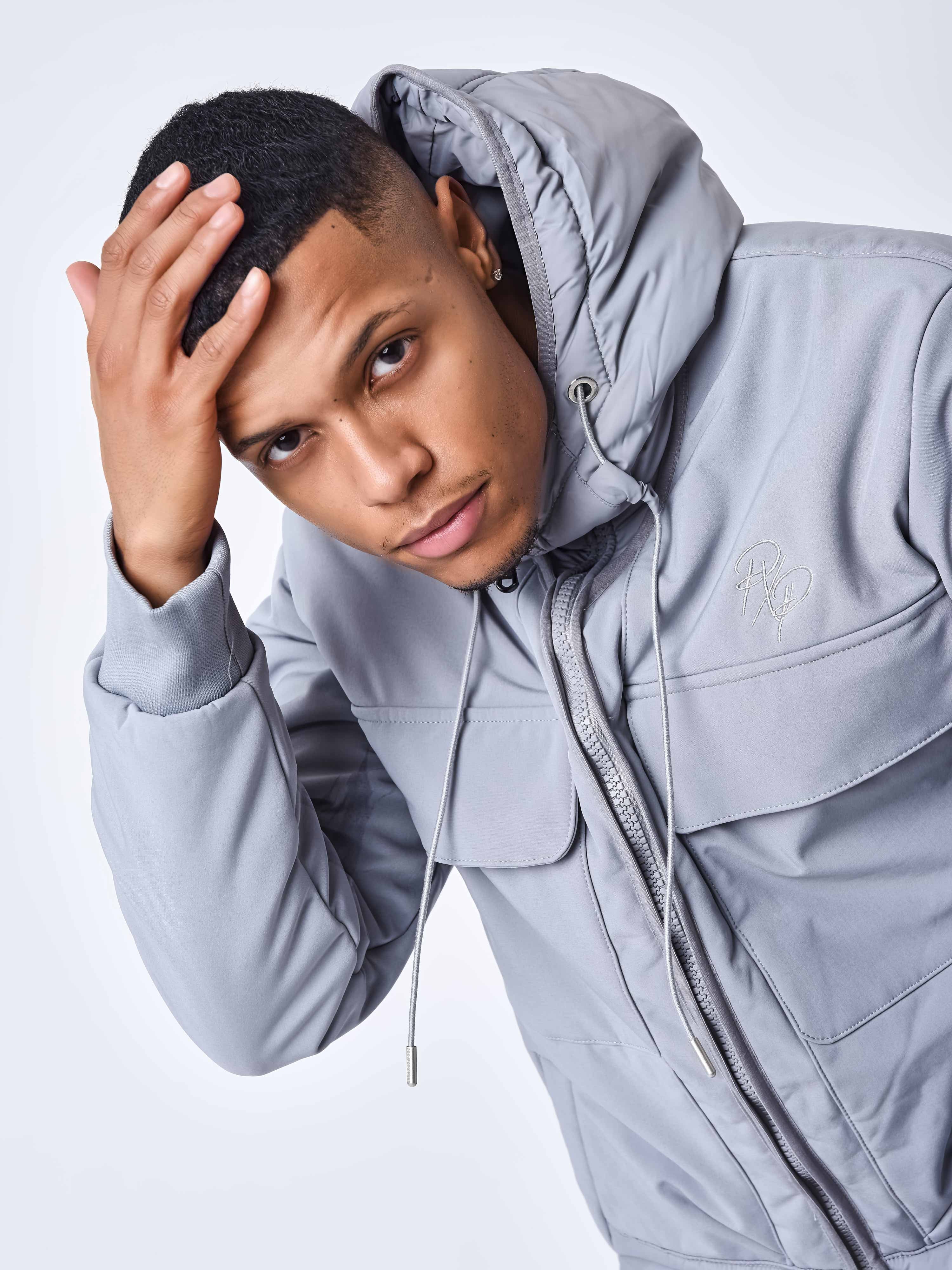 Two-tone quilted coat-4