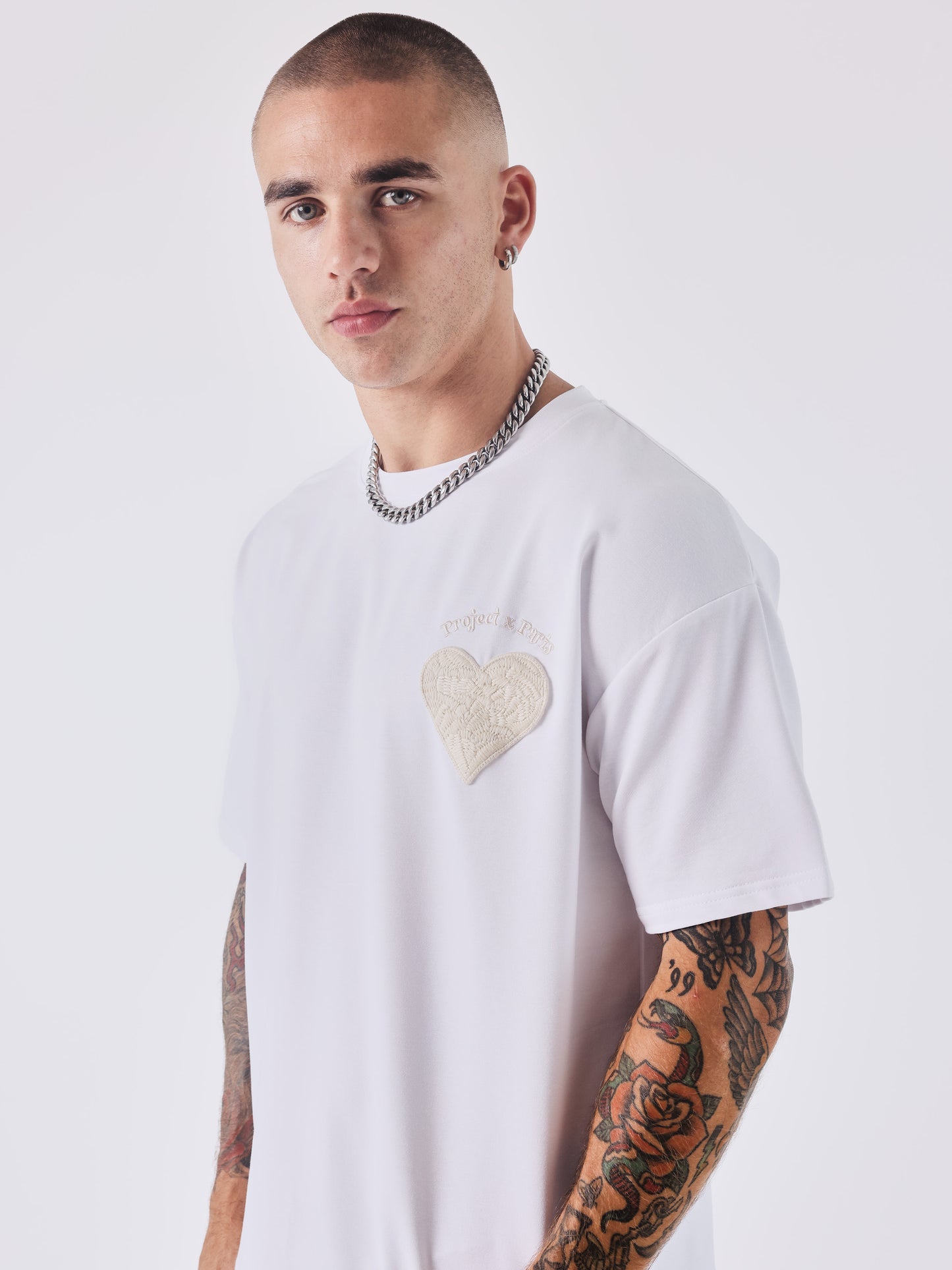 T-shirt bred wicker hjerte